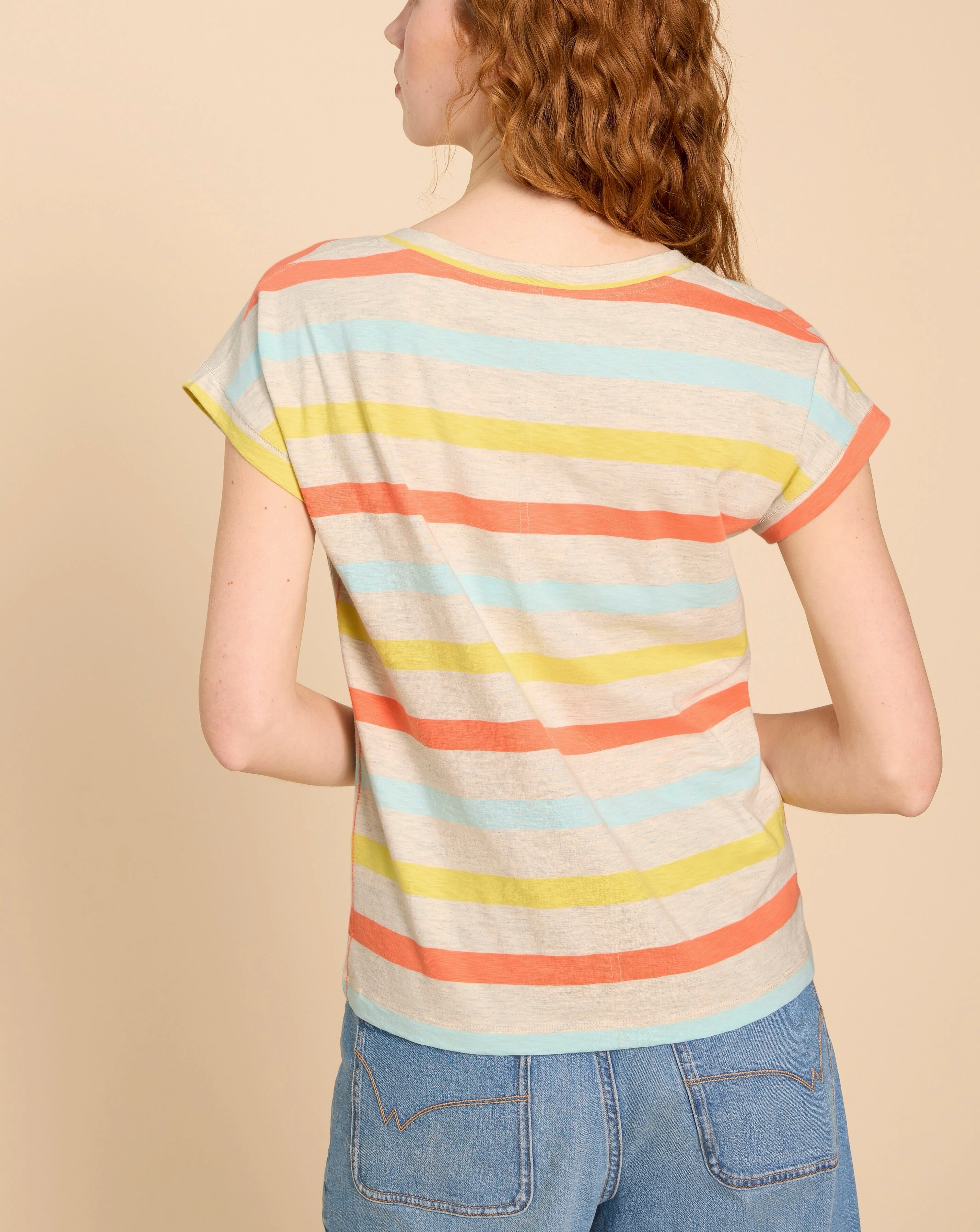 White Stuff Nelly Notch Neck Tee 3 White Stuff Nelly Notch Neck Tee