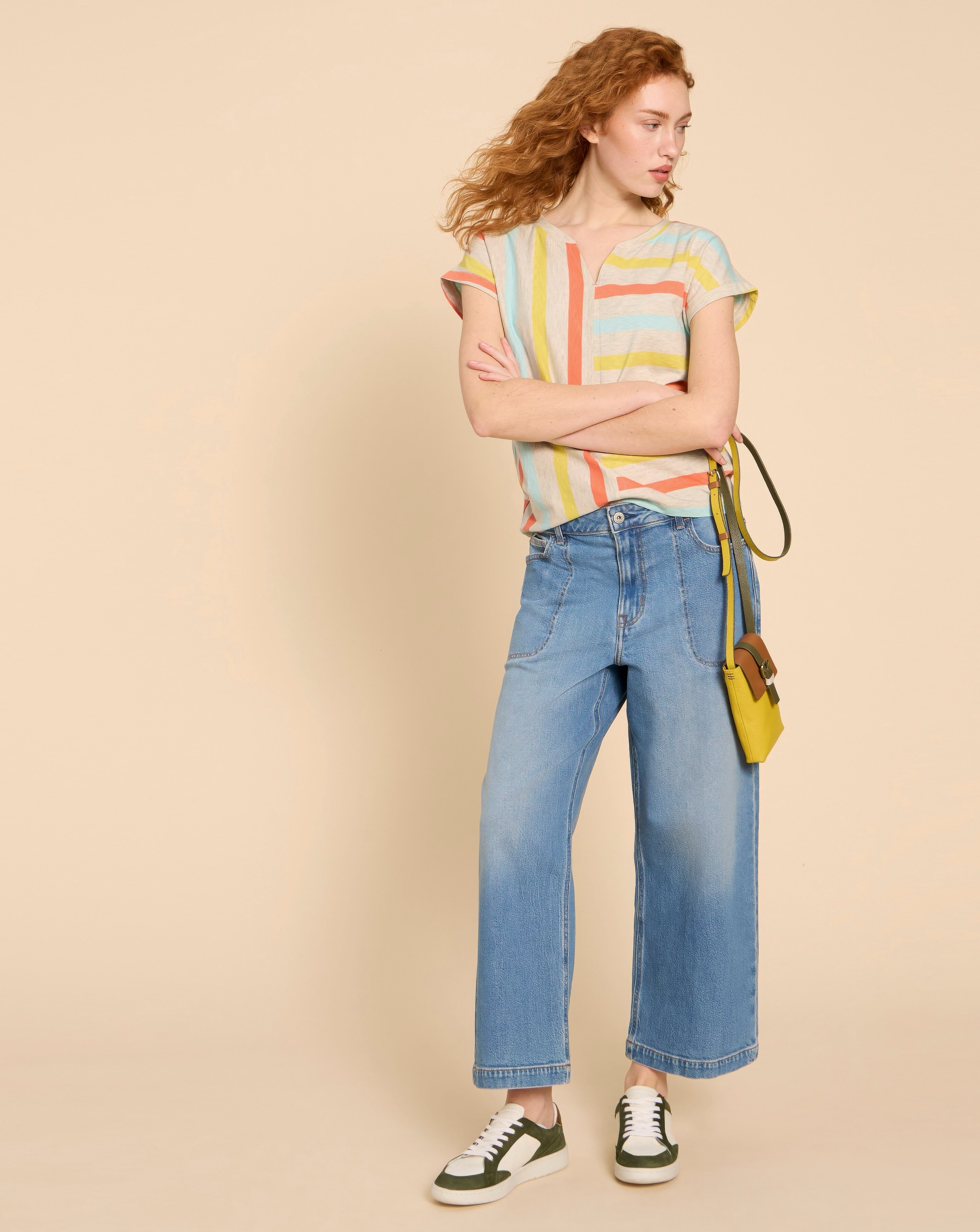 White Stuff Nelly Notch Neck Tee 5 White Stuff Nelly Notch Neck Tee