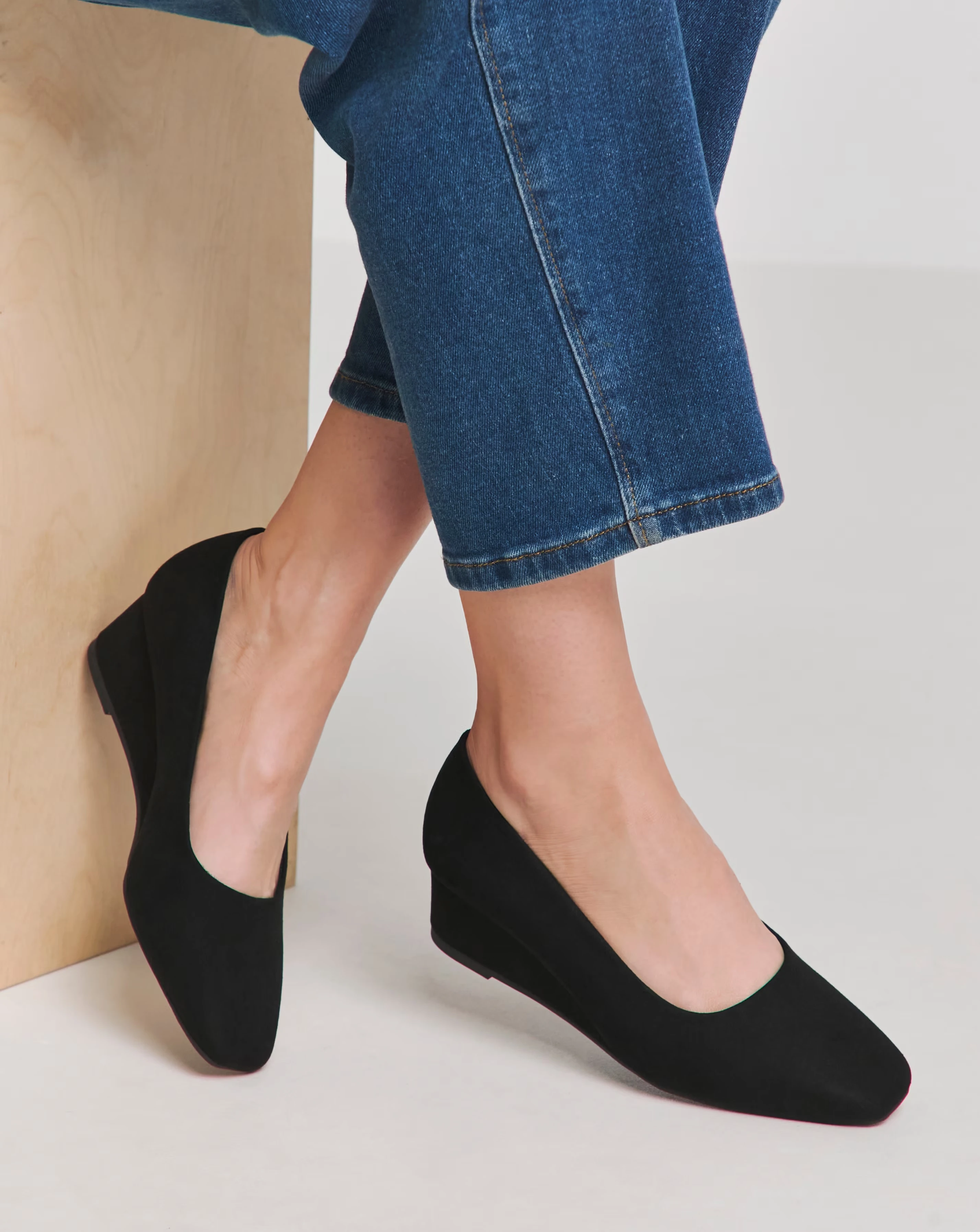 Valentina Low Wedge Court Shoe Wide E Fit 1 Valentina Low Wedge Court Shoe Wide E Fit