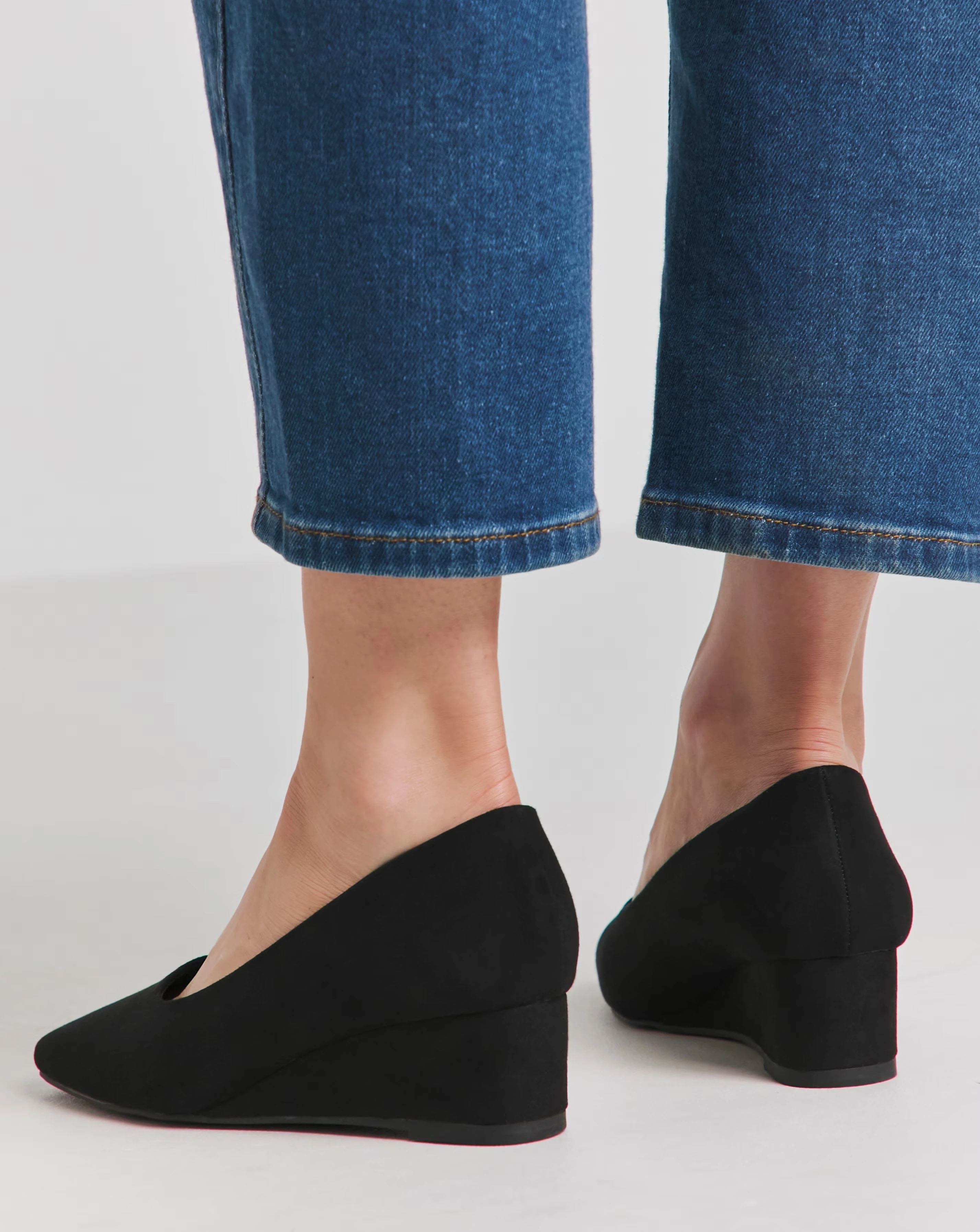 Valentina Low Wedge Court Shoe Wide E Fit 2 Valentina Low Wedge Court Shoe Wide E Fit
