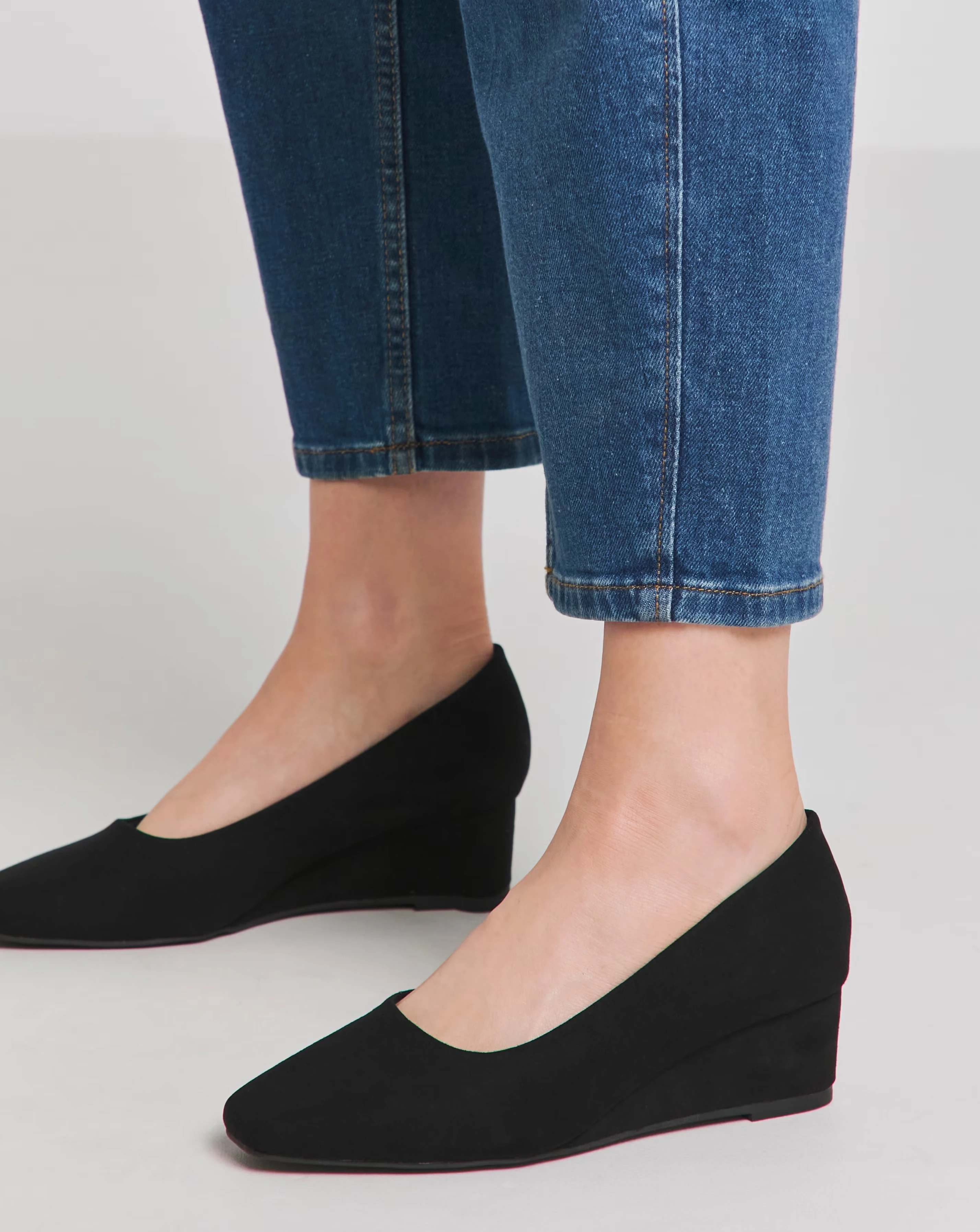Valentina Low Wedge Court Shoe Wide E Fit 3 Valentina Low Wedge Court Shoe Wide E Fit