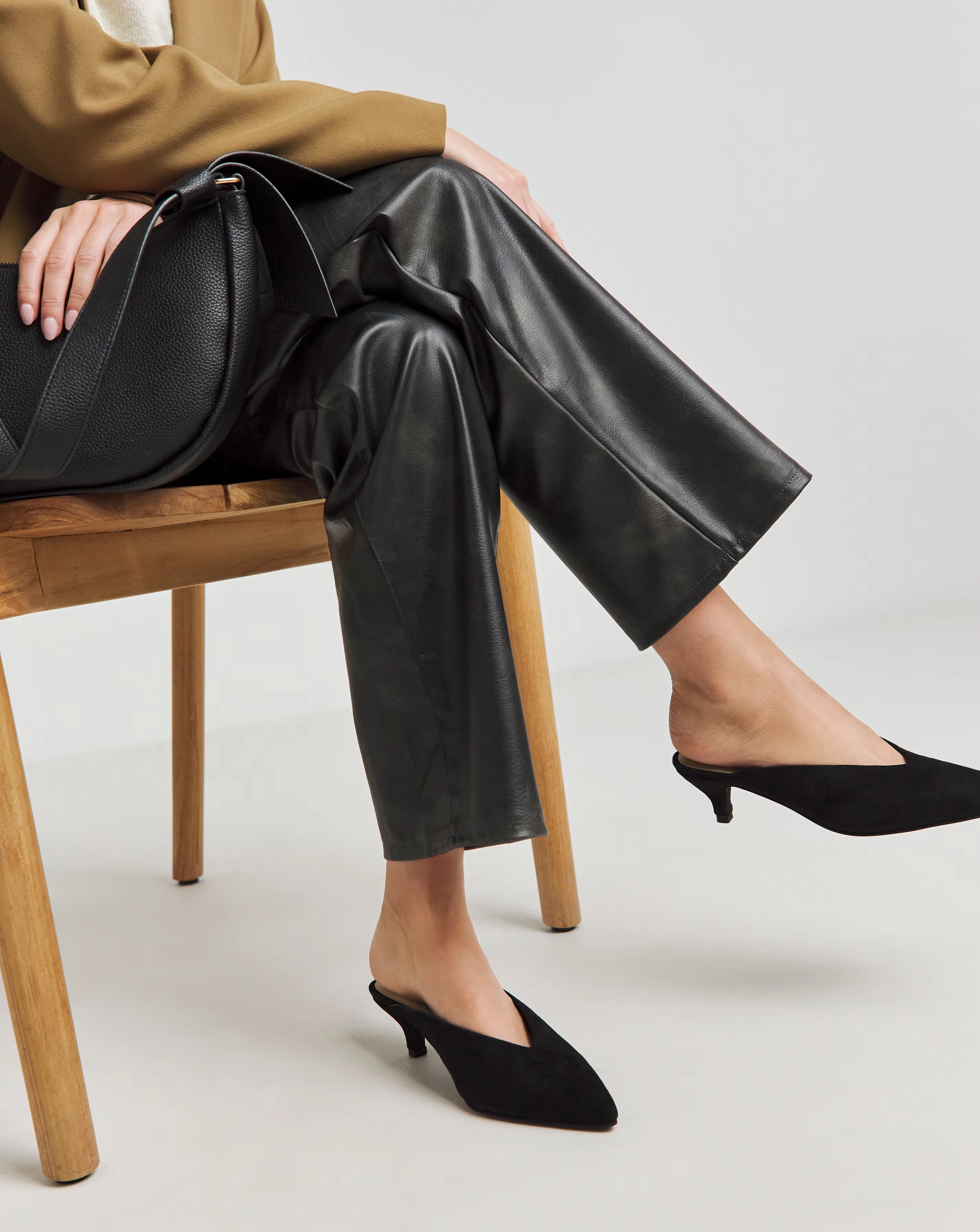 Anthology Allure Suede Mule Kitten Heel Shoes Standard D Fit 2 Anthology Allure Suede Mule Kitten Heel Shoes Standard D Fit