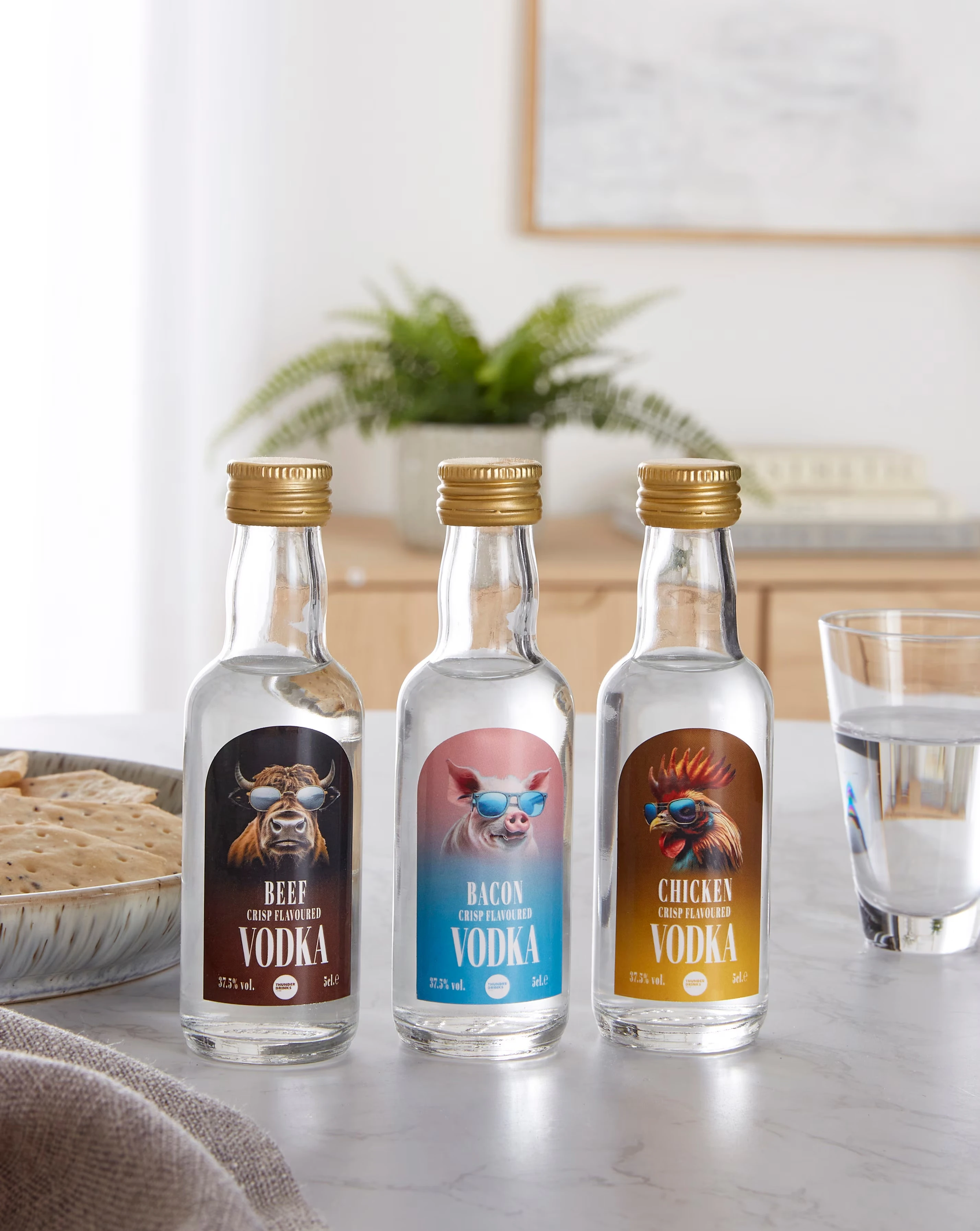 Thunder Crisp Flavour Vodka Variety Pack 3 x 50ml