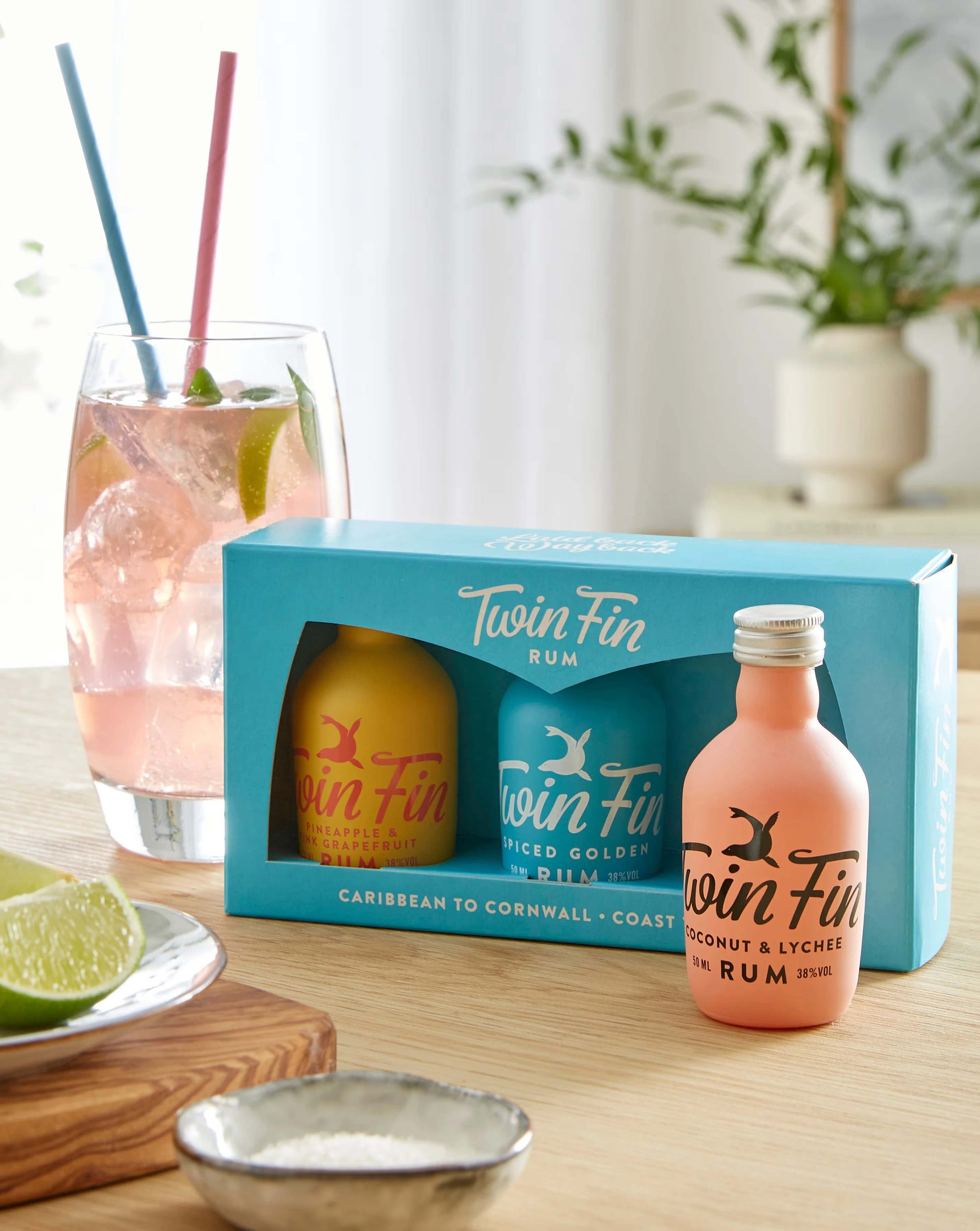 Twin Fin Rum Miniature Gift Set 3 x 50ml
