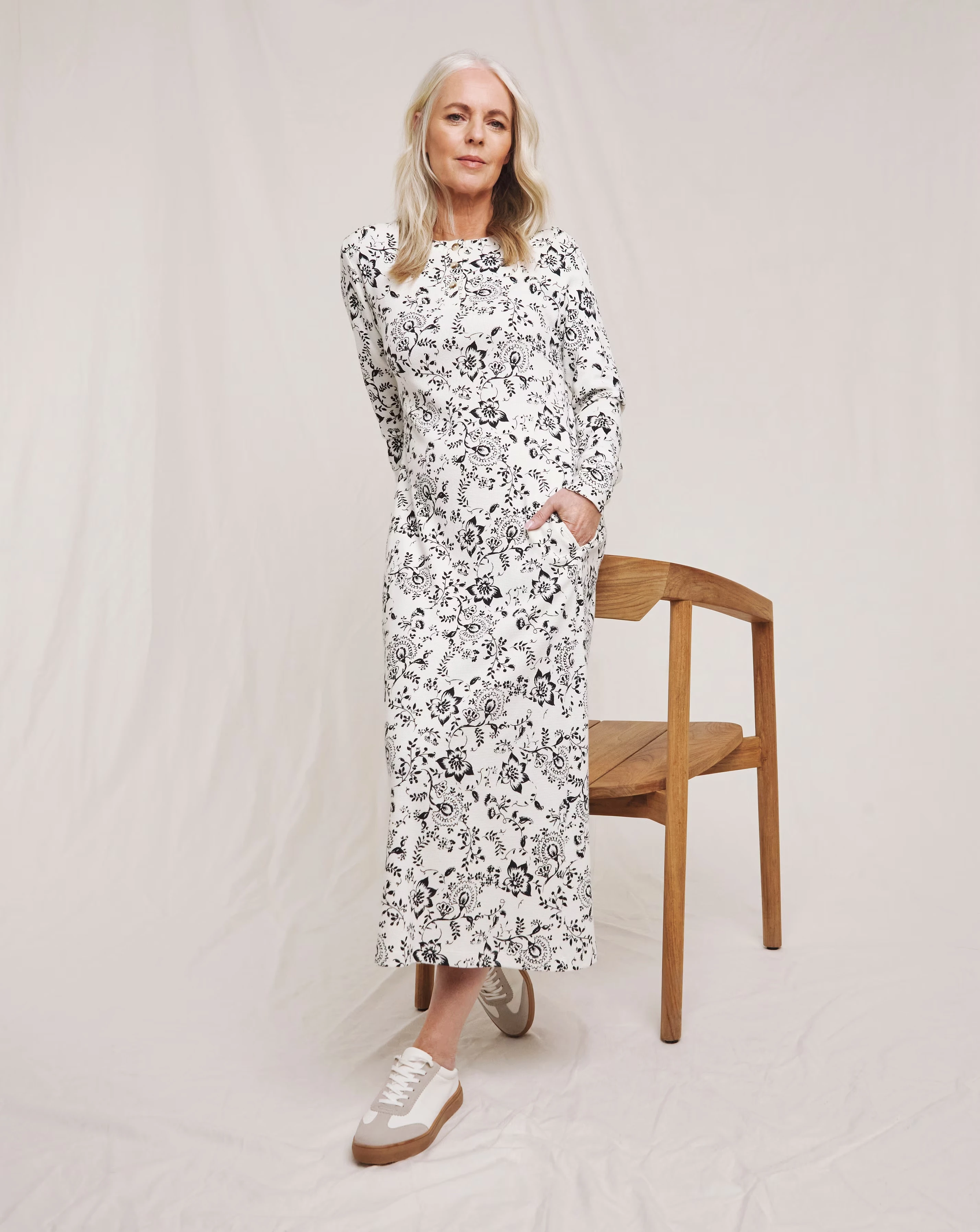 Julipa Waffle Henley Dress 1 Julipa Waffle Henley Dress