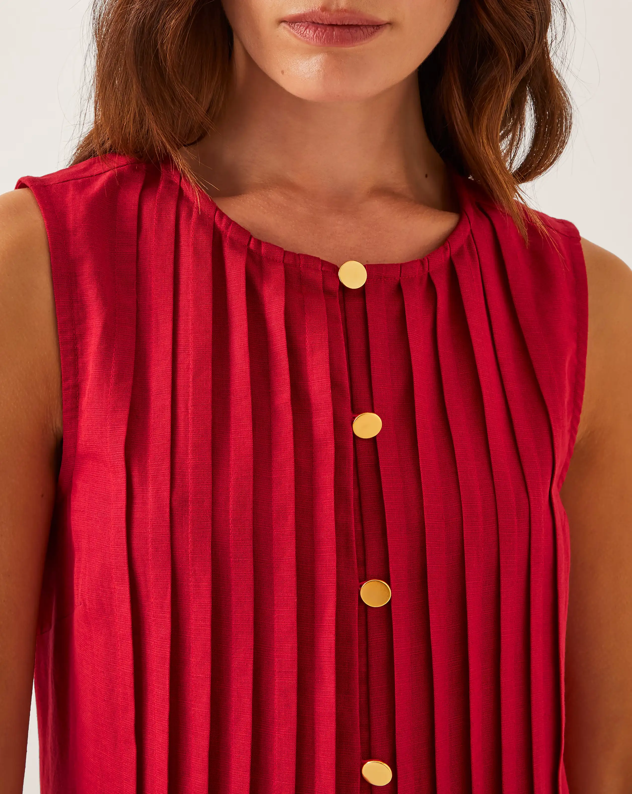 Monsoon Monica Linen Pleated Midi Dress 4 Monsoon Monica Linen Pleated Midi Dress