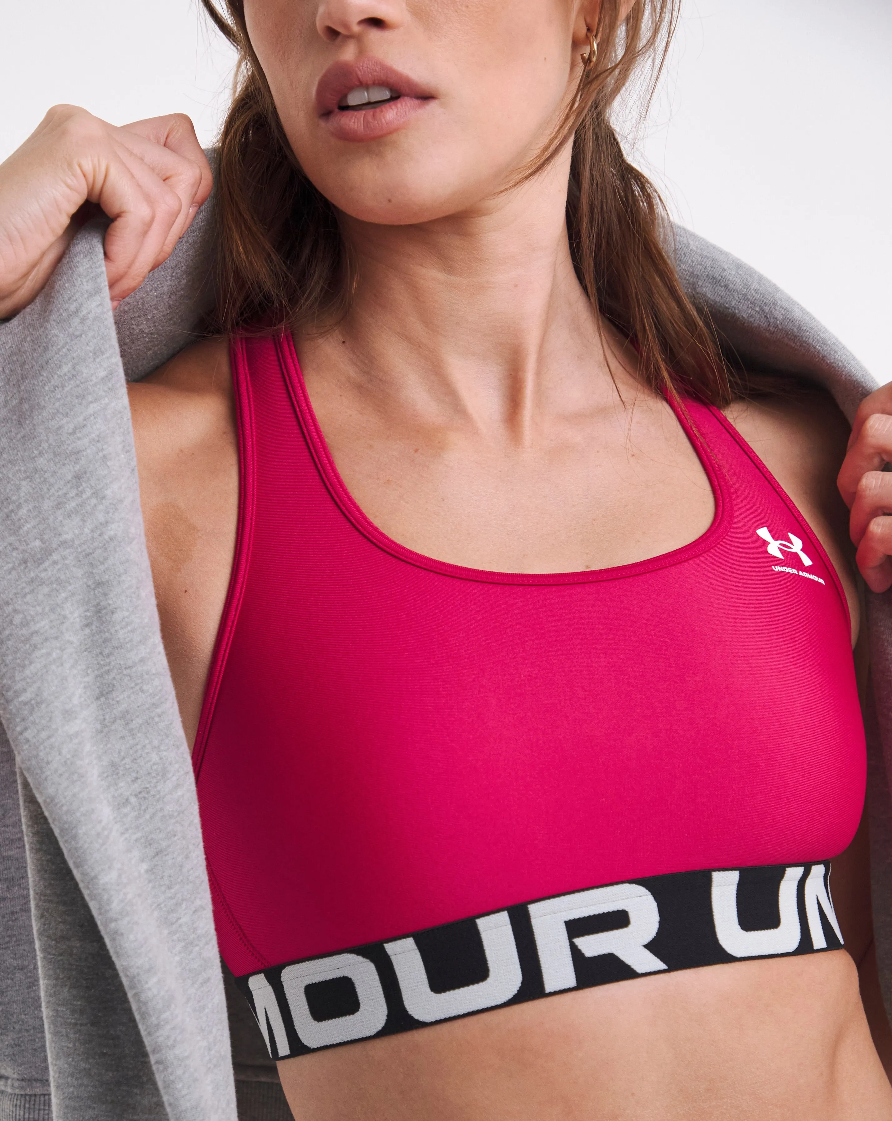 Under Armour HeatGear Mid Branded Bra