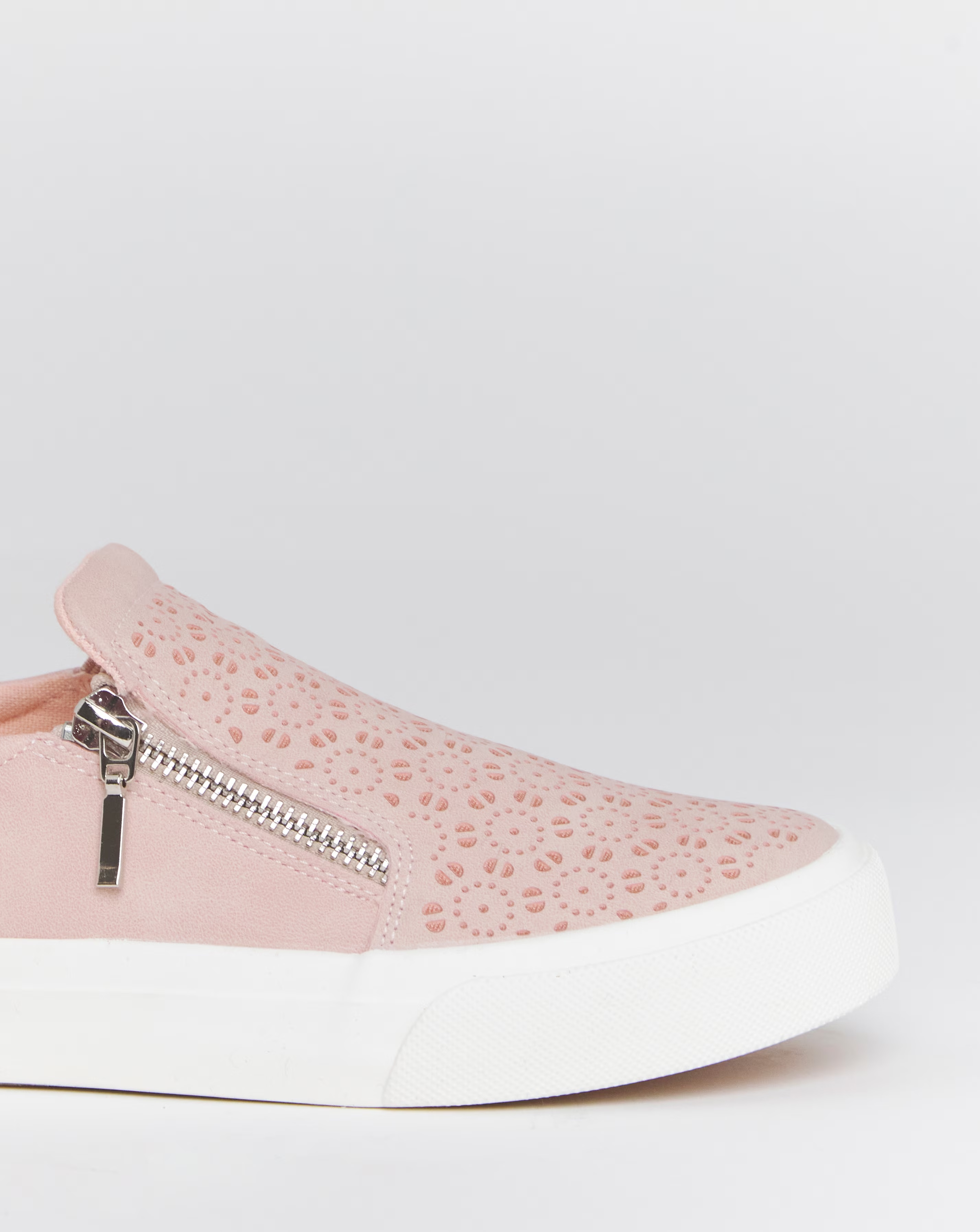 Bramble Zip Detail Slip on Trainer - Wide Fit (E) 4 Bramble Zip Detail Slip on Trainer - Extra Wide Fit (EEE)