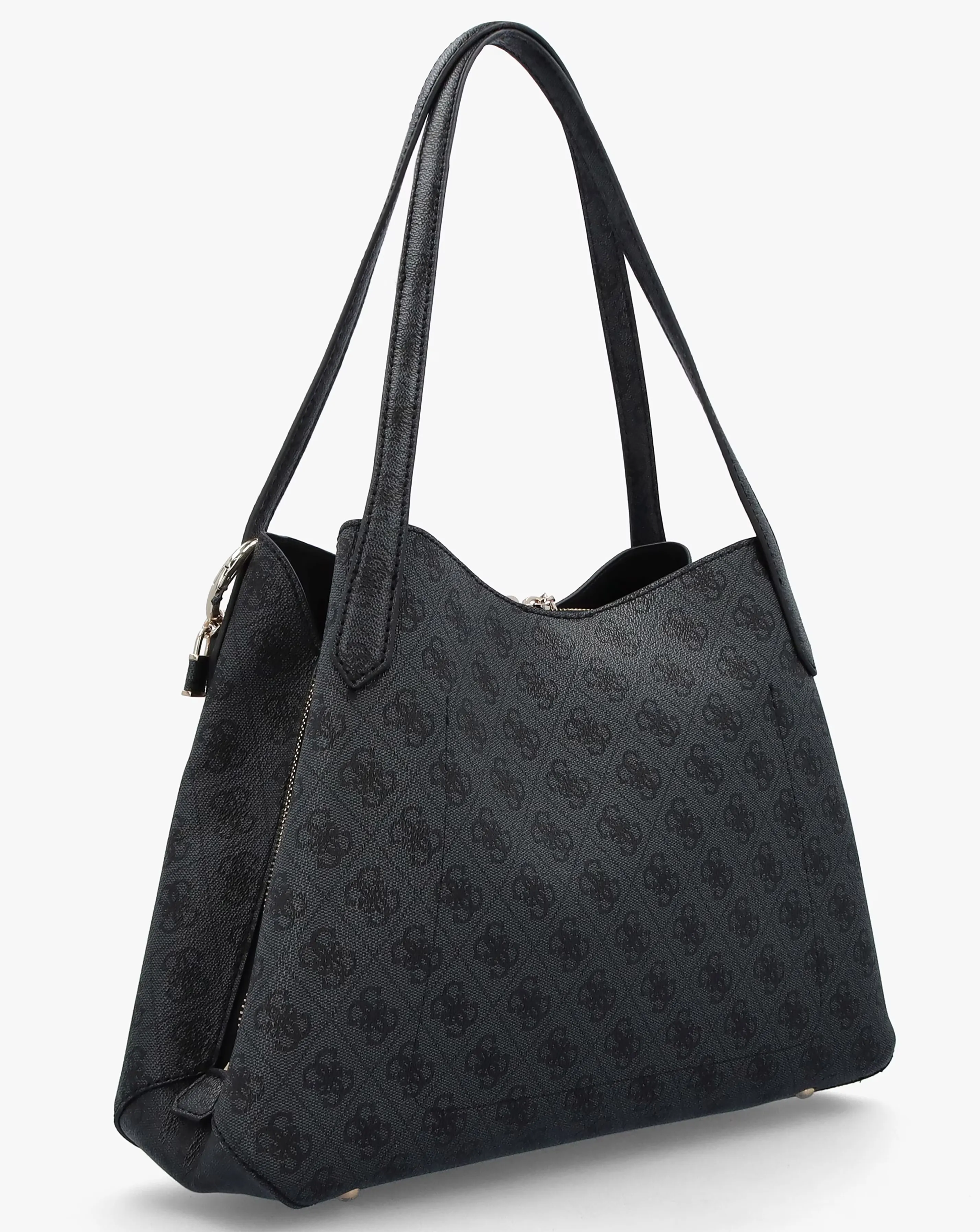 Guess Sora Girlfriend Coal Logo Carryall Shoulder Bag 2 Guess Sora Girlfriend Coal Logo Carryall Shoulder Bag