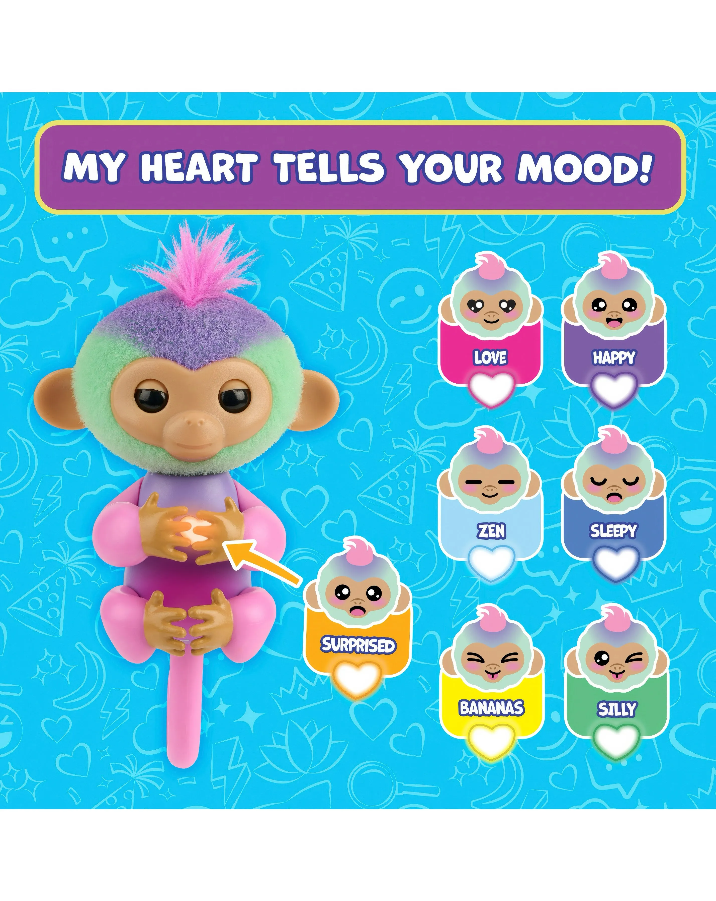 Fingerlings Mood Monkey 6 Fingerlings Mood Monkey