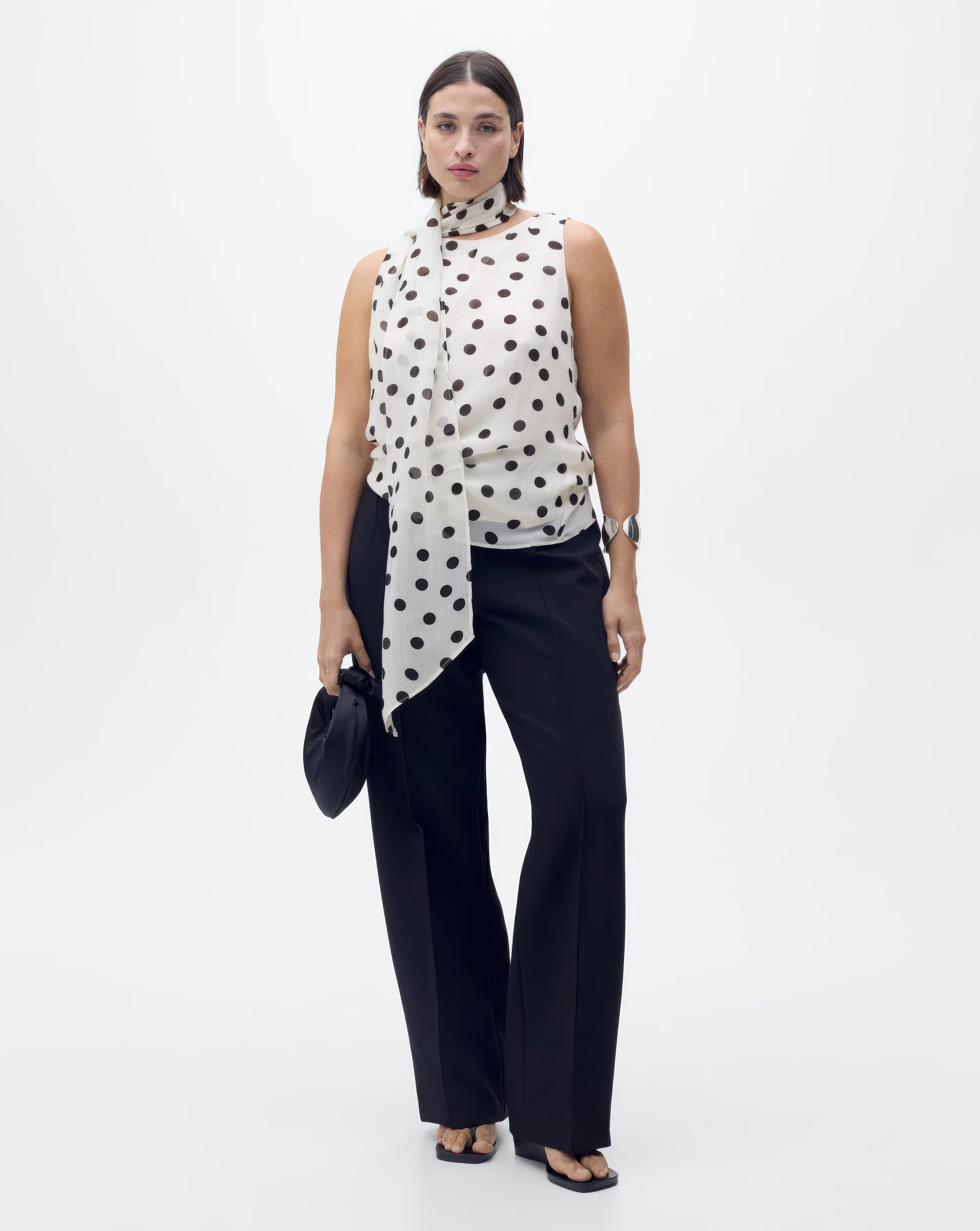 Mango Polka-Dot Blouse 2 Mango Polka-Dot Blouse
