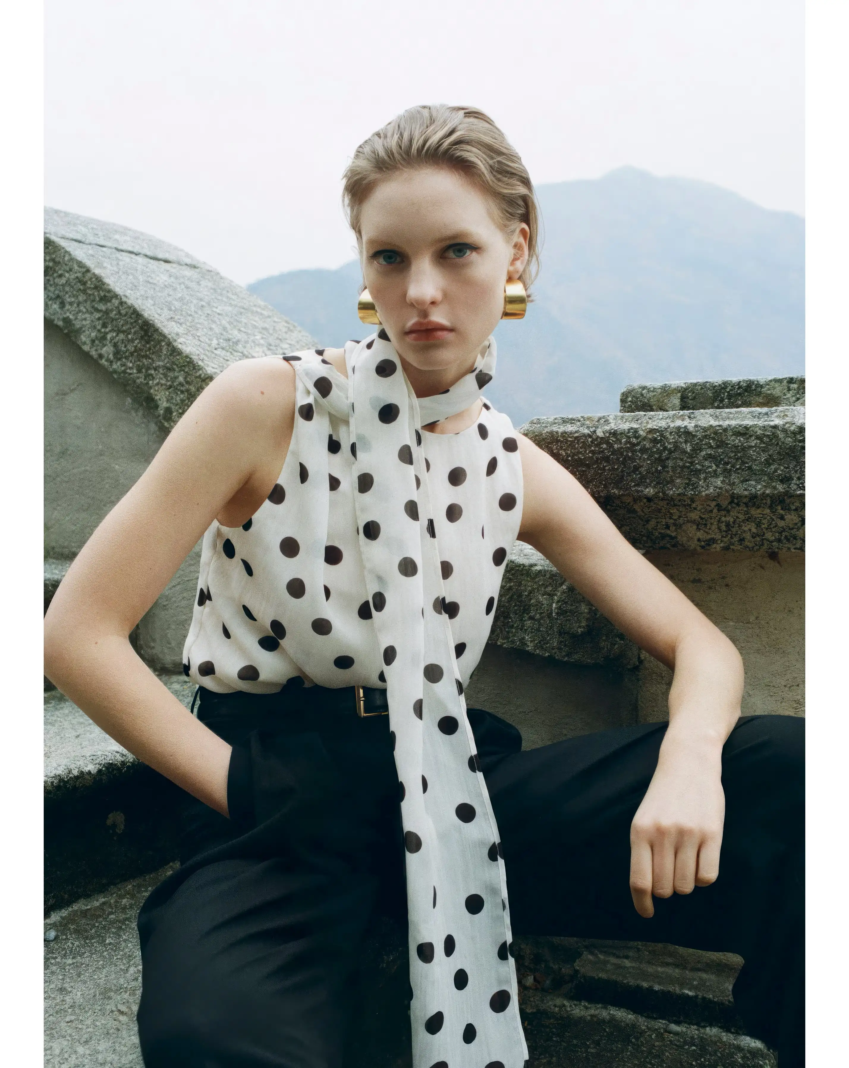 Mango Polka-Dot Blouse 5 Mango Polka-Dot Blouse