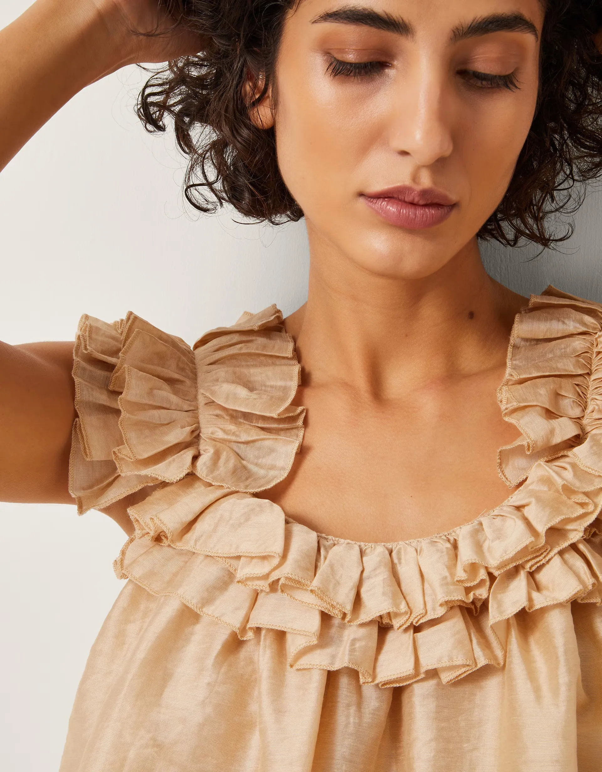 Monsoon Ella Sleeveless Frill Top 4 Monsoon Ella Sleeveless Frill Top