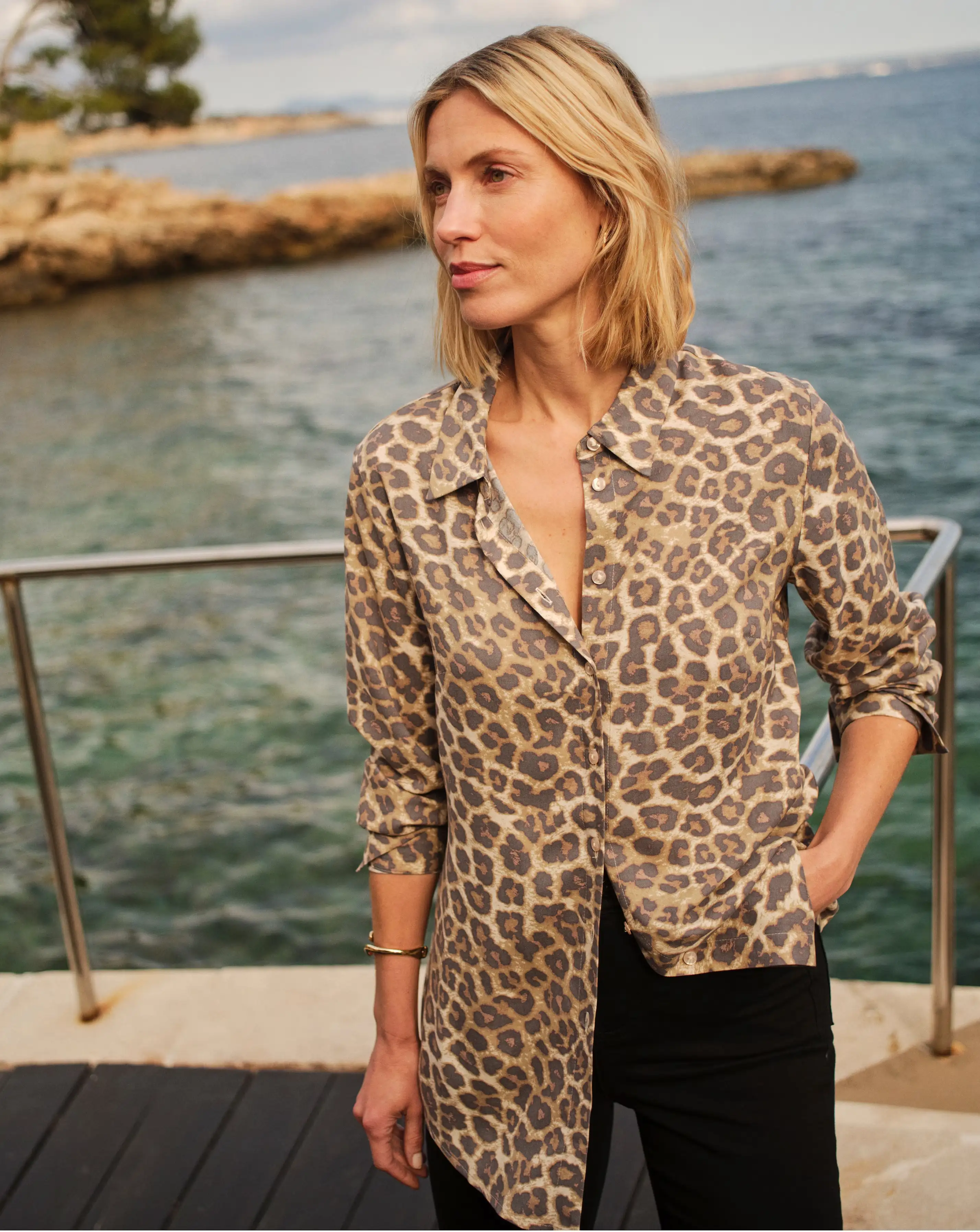Dipped Back Long Sleeve Shirt 1 Dipped Back Long Sleeve Shirt