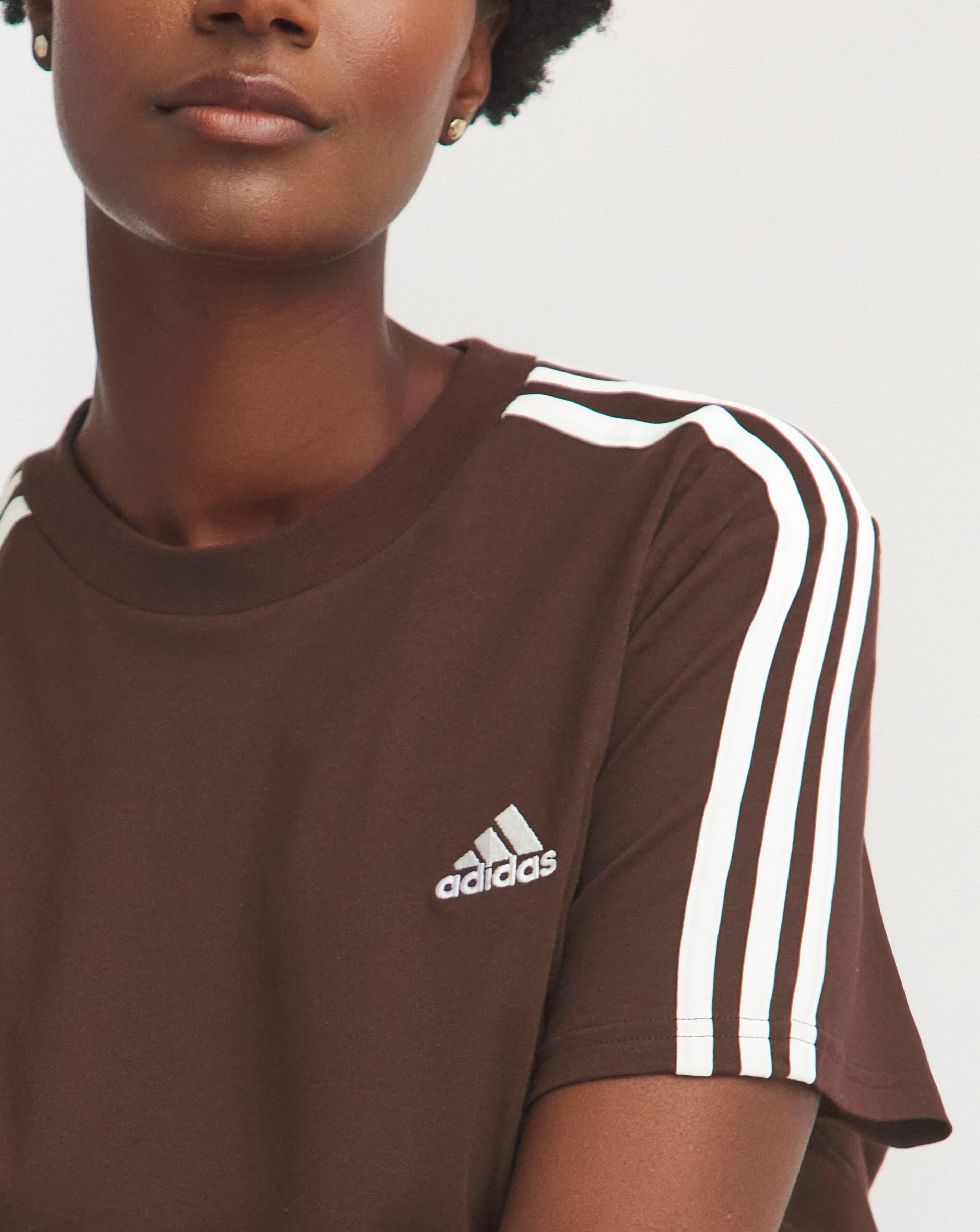 adidas Essentials 3 Stripes Crop Top 2 adidas Essentials 3 Stripes Crop Top