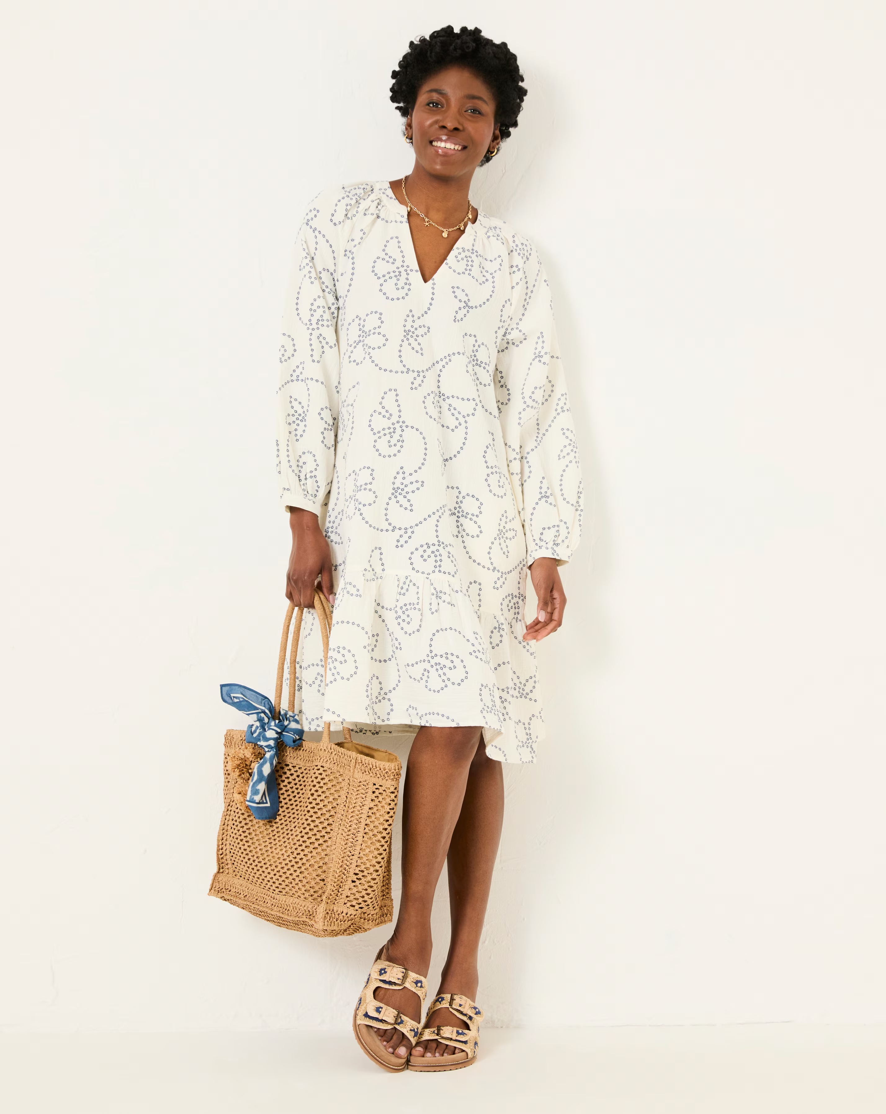Fatface Frill Embroidery Tunic 2 Fatface Frill Embroidery Tunic