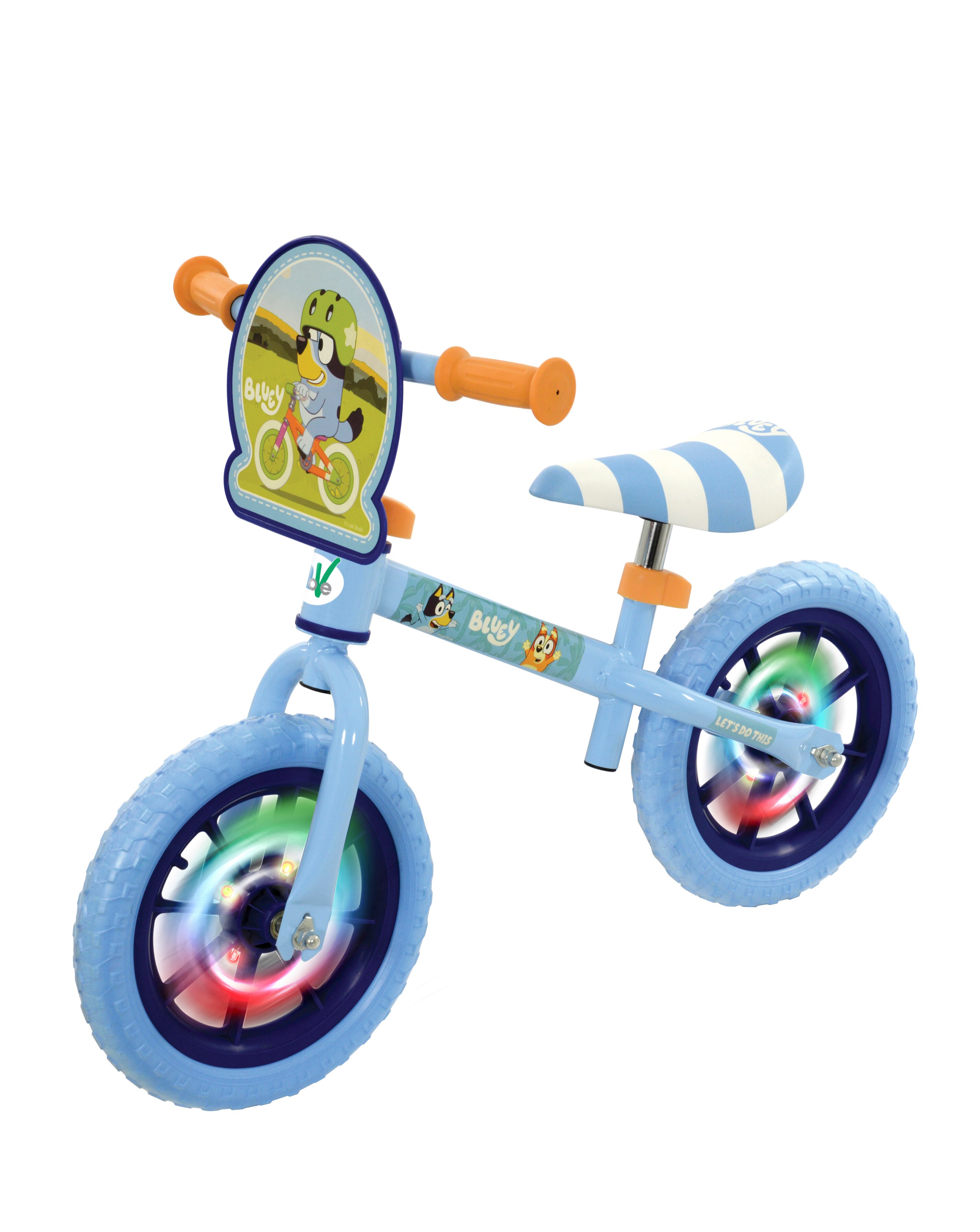 Bluey 12 Inch Balance Bike with Light Up Wheels 4 Bluey 12 Inch Balance Bike with Light Up Wheels
