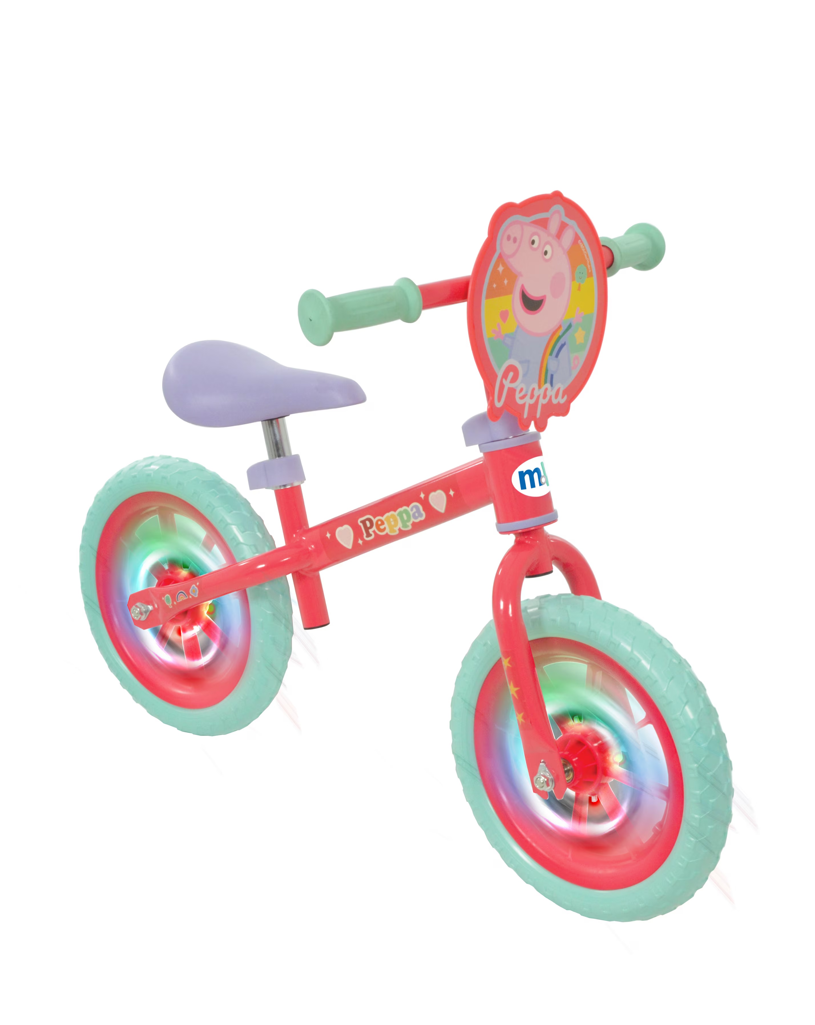 Peppa Pig 12 Inch Balance Bike with Light Up Wheels 8 Peppa Pig 12 Inch Balance Bike with Light Up Wheels