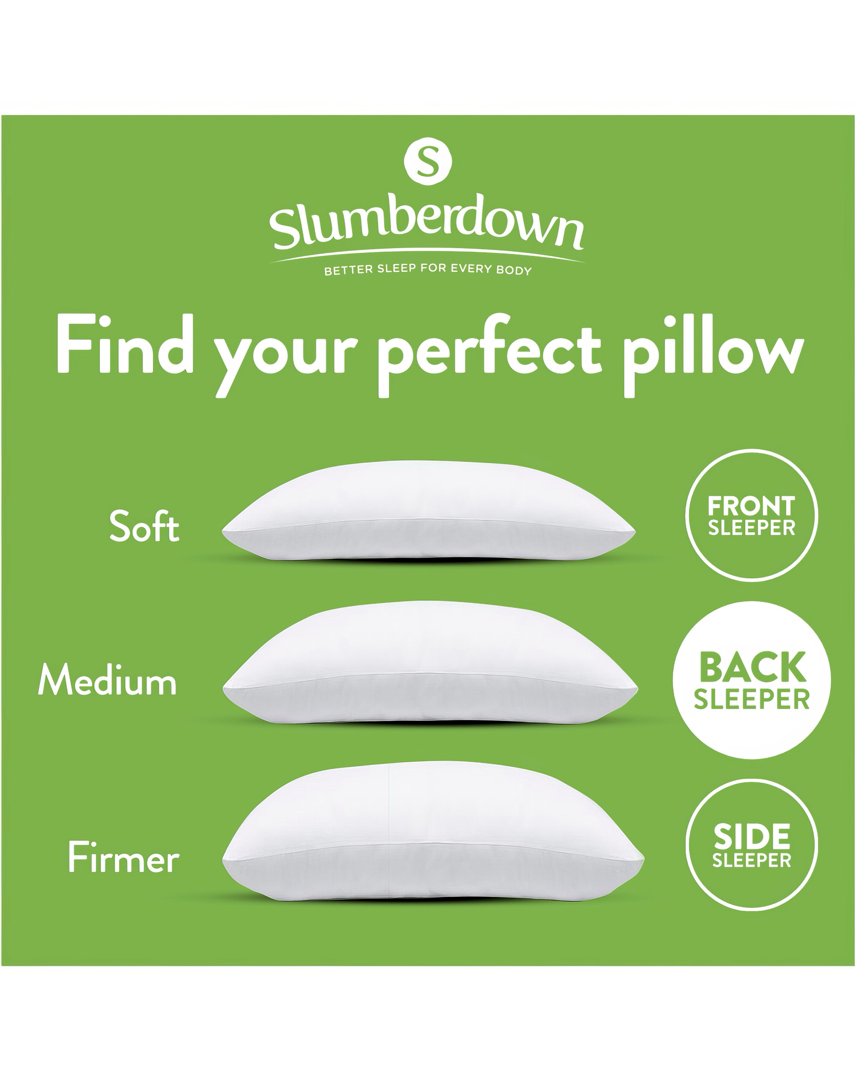 Slumberdown Anti Allergy Medium Support 4 Pack Pillows 7 Slumberdown Anti Allergy Medium Support 4 Pack Pillows