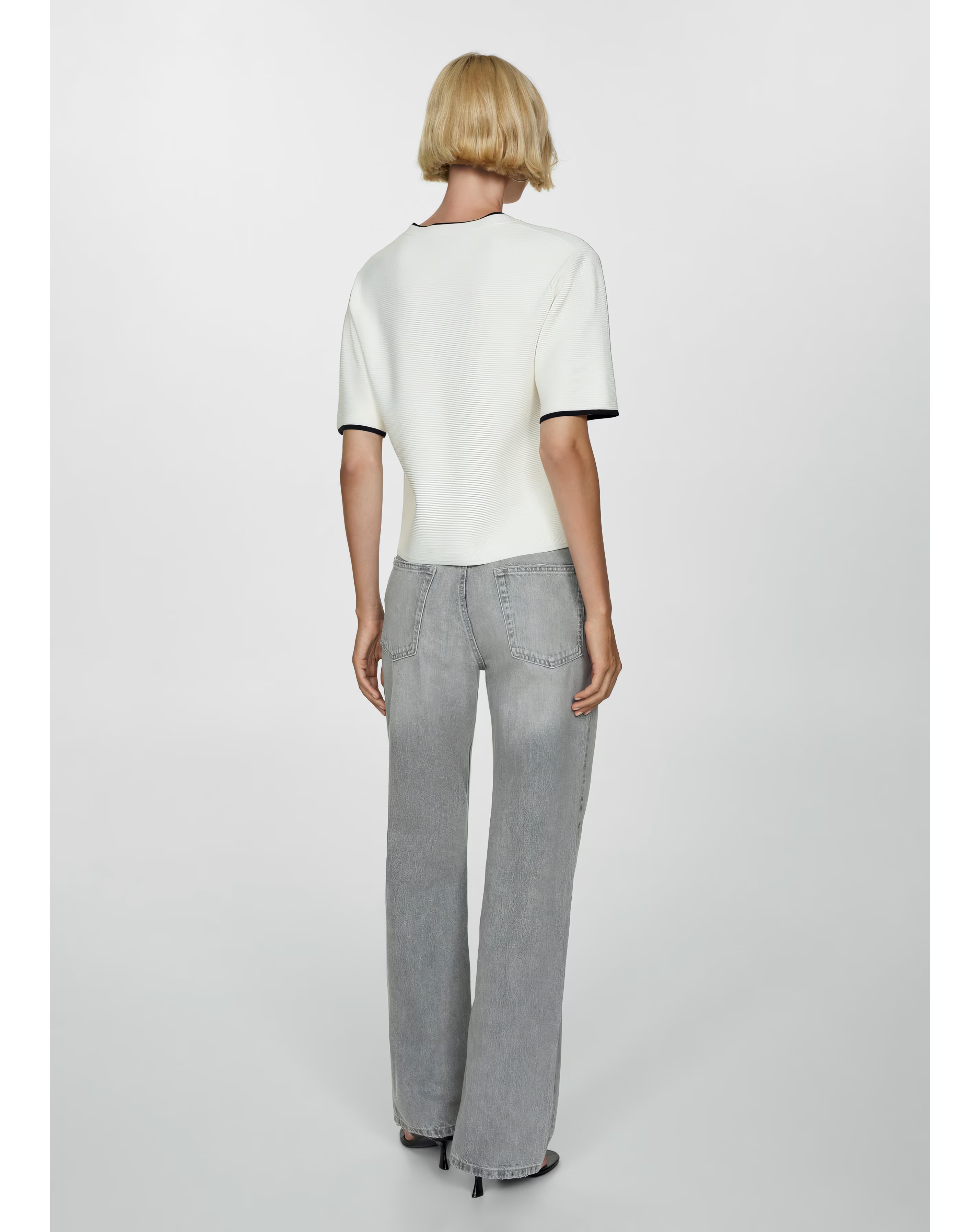 Mango Contrast Trim Sweater 5 Mango Contrast Trim Sweater