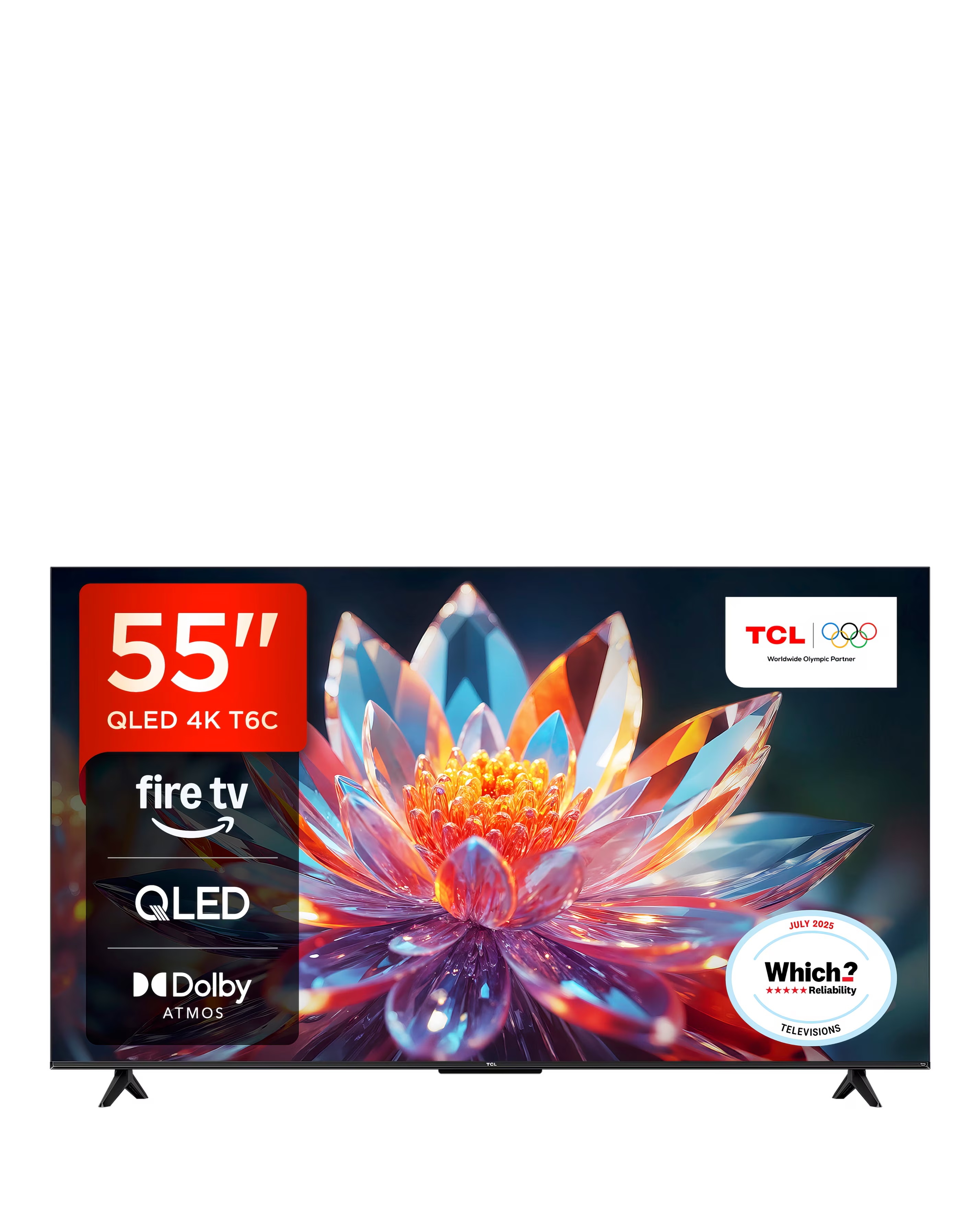 TCL 55T6CUK 55in 4K QLED Fire TV with Freely 1 TCL 55T6CUK 55in 4K QLED Fire TV with Freely