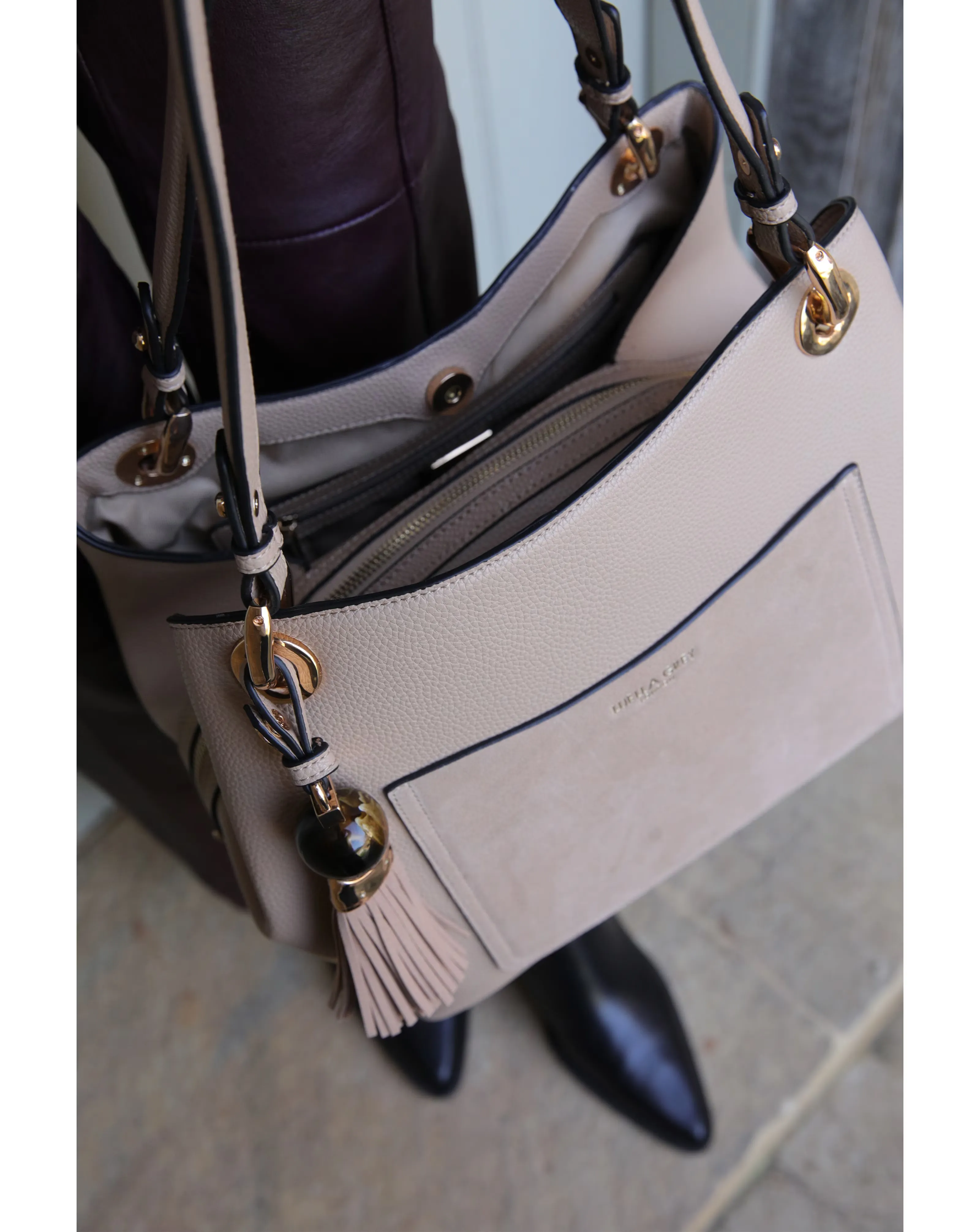 Luella Grey Sienna Mushroom Hobo Tote 5 Luella Grey Sienna Mushroom Hobo Tote