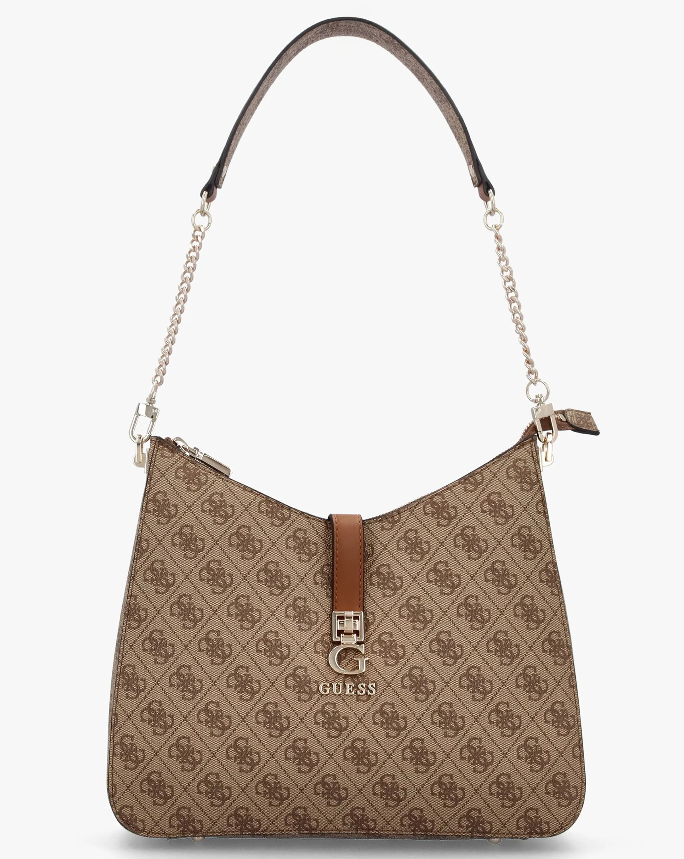 Guess Zamira Latte Logo Hobo Shoulder Bag 1 Guess Zamira Latte Logo Hobo Shoulder Bag