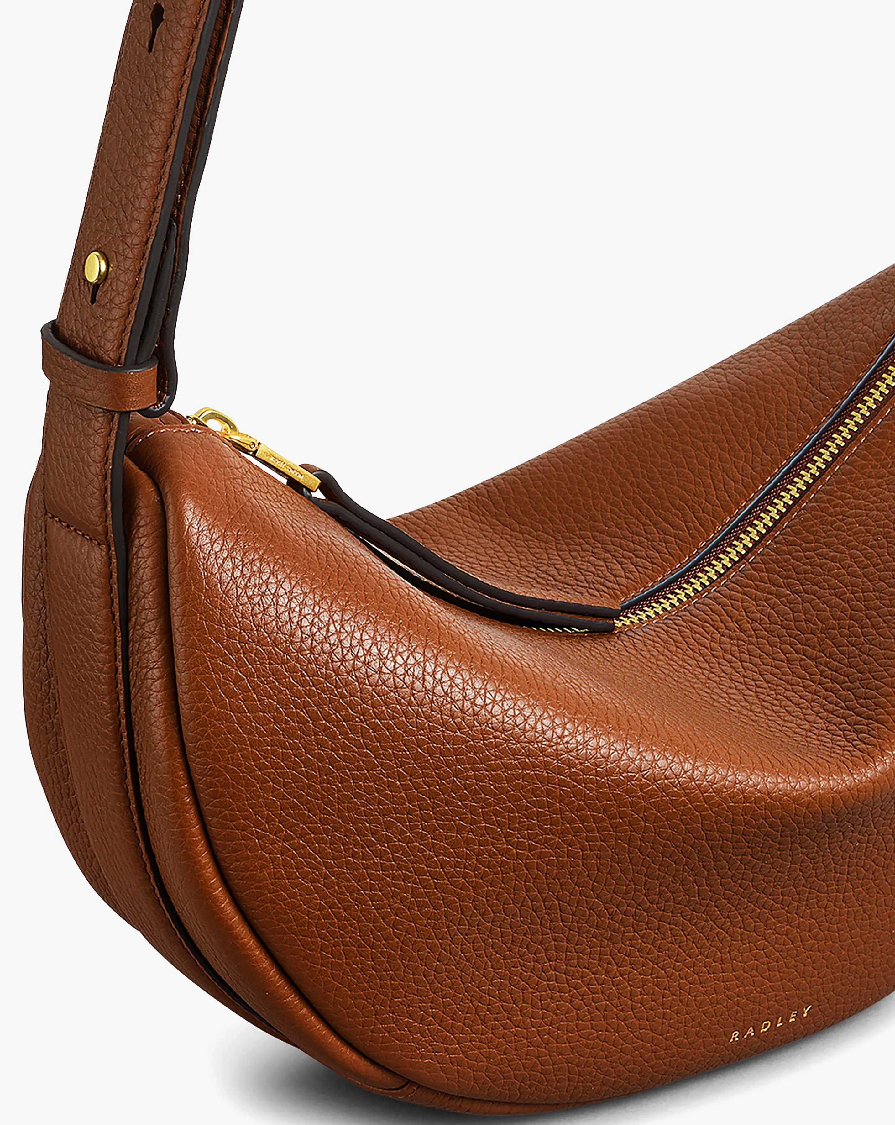 Radley Dukes Place Medium Tan Leather Sling Bag 4 Radley Dukes Place Medium Tan Leather Sling Bag
