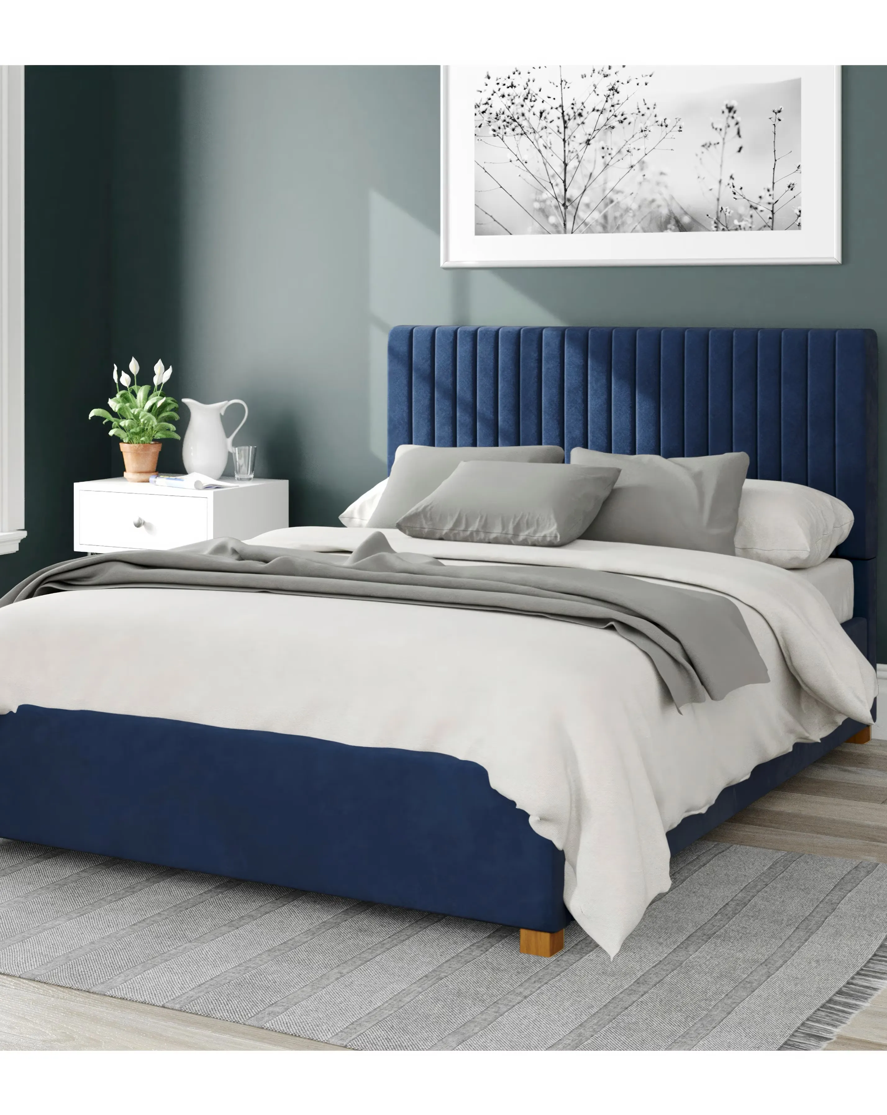 Aspire Grant Velvet Ottoman Bed 1 Aspire Grant Velvet Ottoman Bed