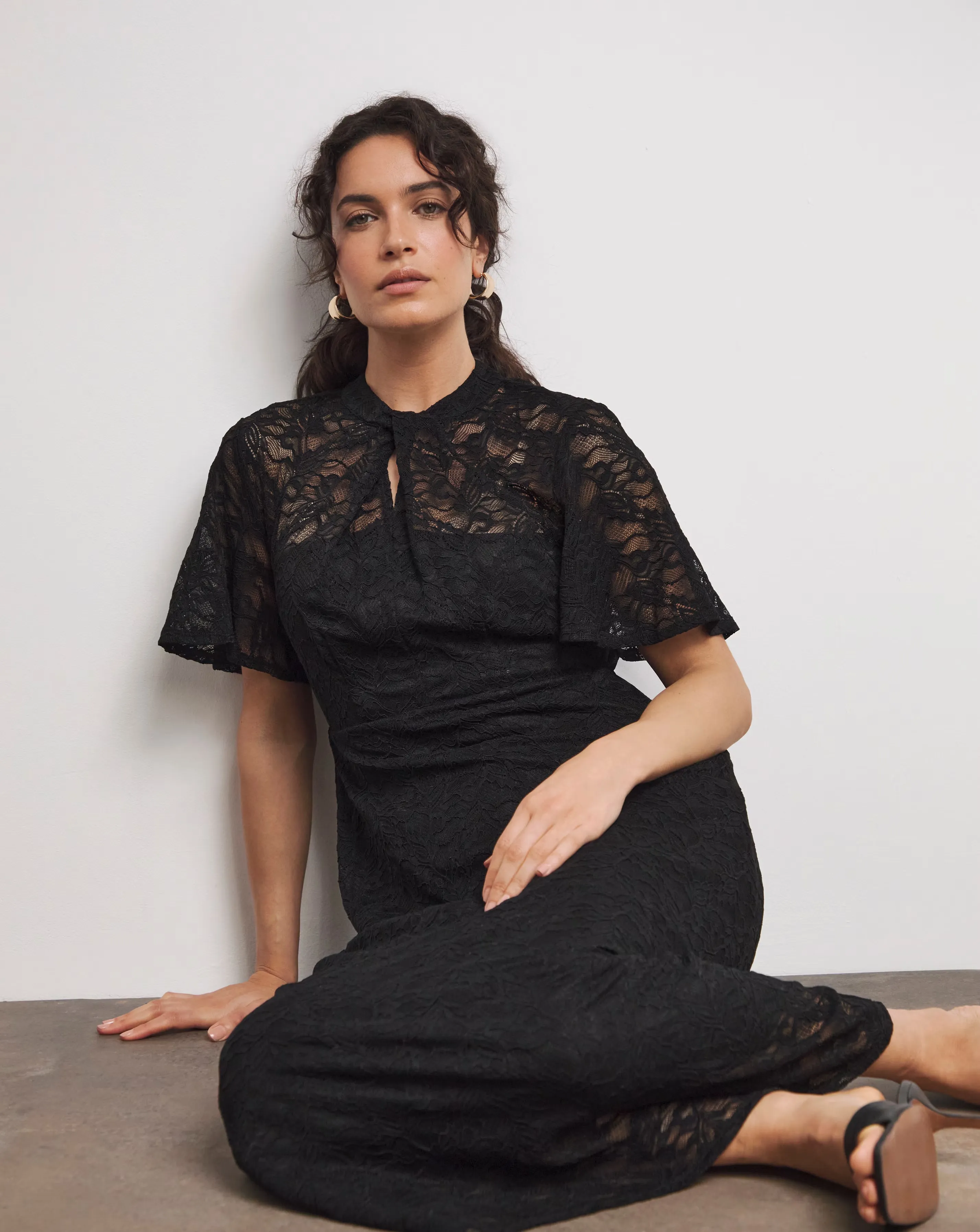 Joanna Hope Lace Midi Dress 3 Joanna Hope Lace Midi Dress