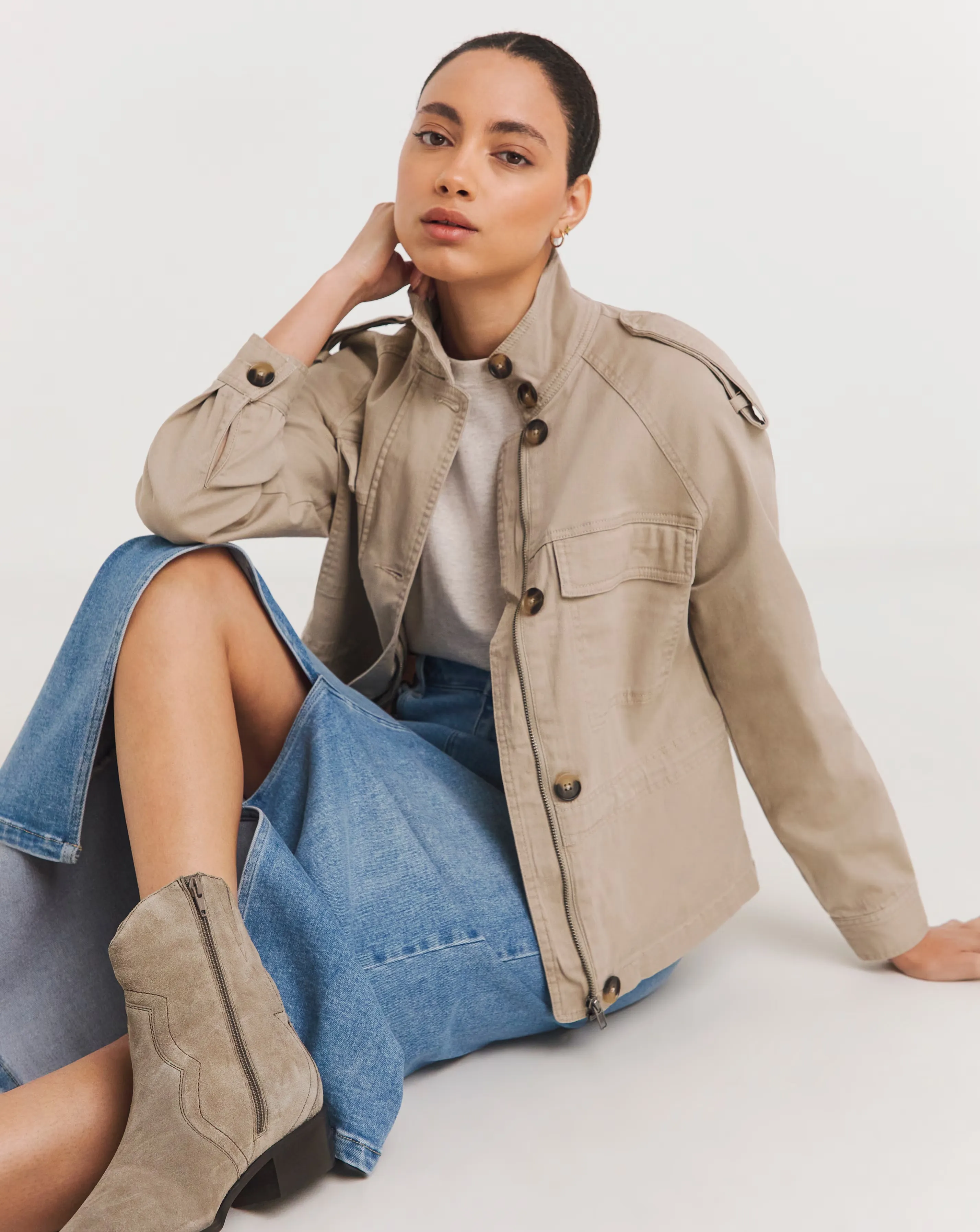 Stone Relaxed Utility Jacket 3 Stone Relaxed Utility Jacket