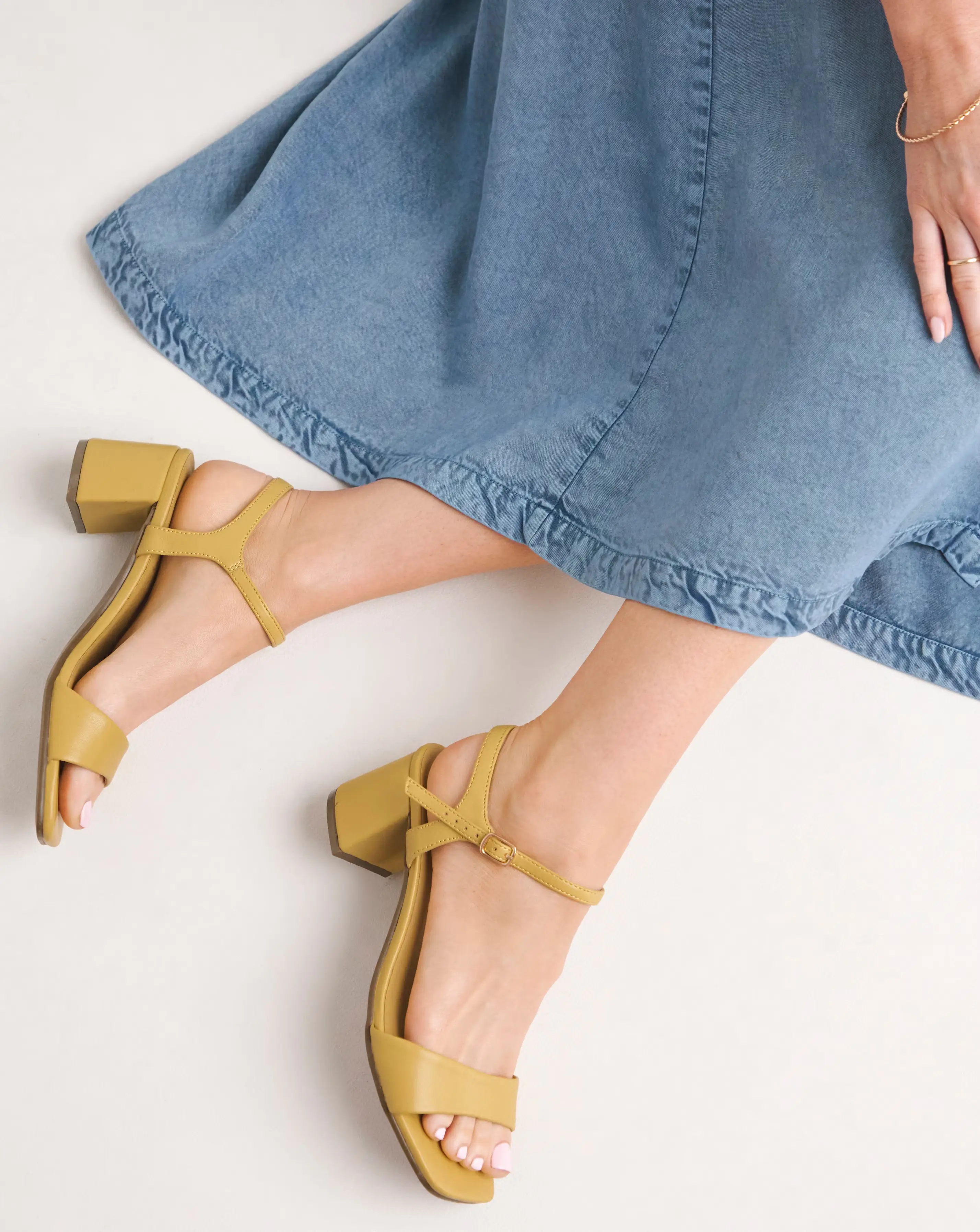 Kylie Barely There Block Heeled Sandals Extra Wide EEE Fit 1 Kylie Barely There Block Heeled Sandals Extra Wide EEE Fit