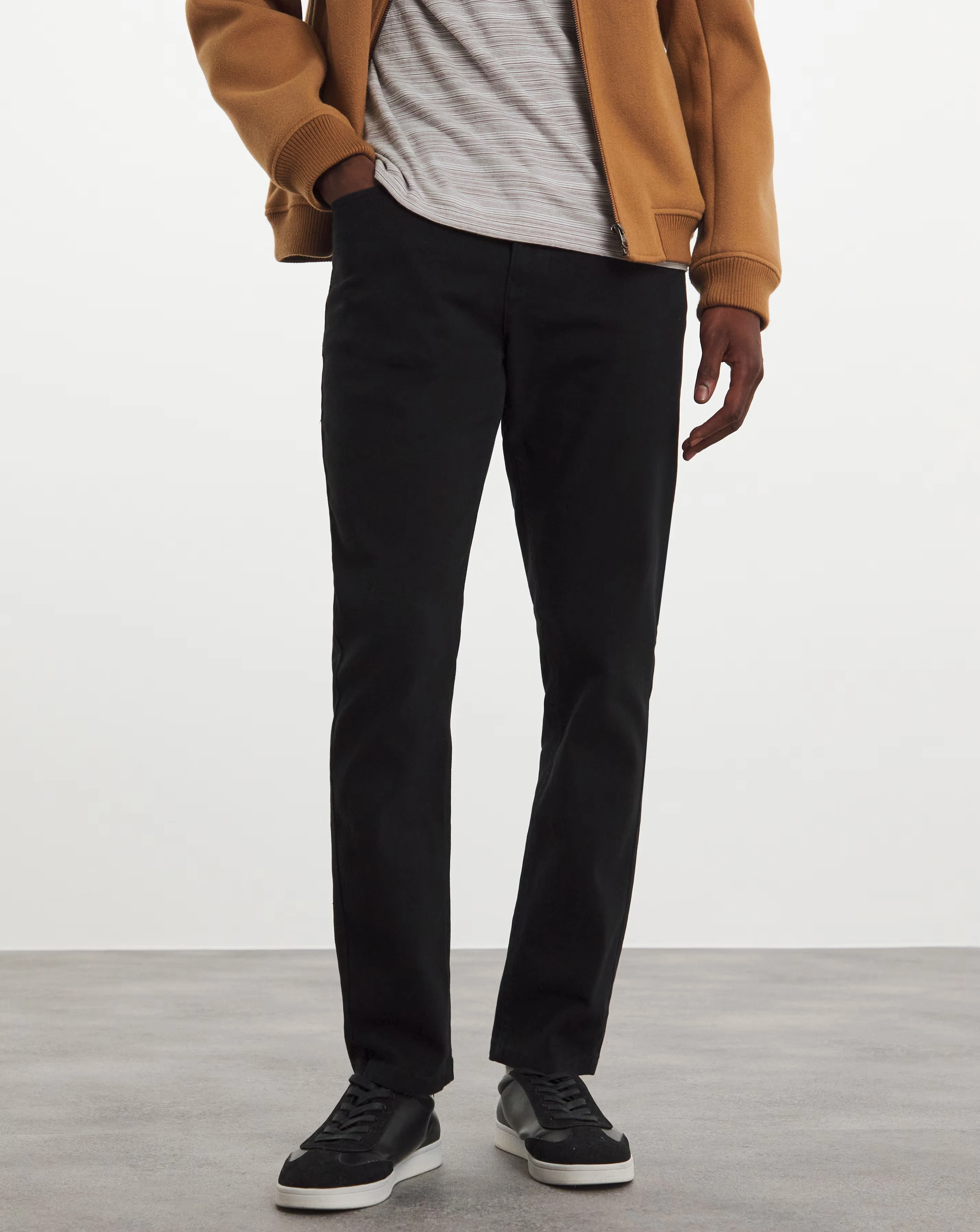 Slim Fit Stretch Gabardine Jean Black 1 Slim Fit Stretch Gabardine Jean Black