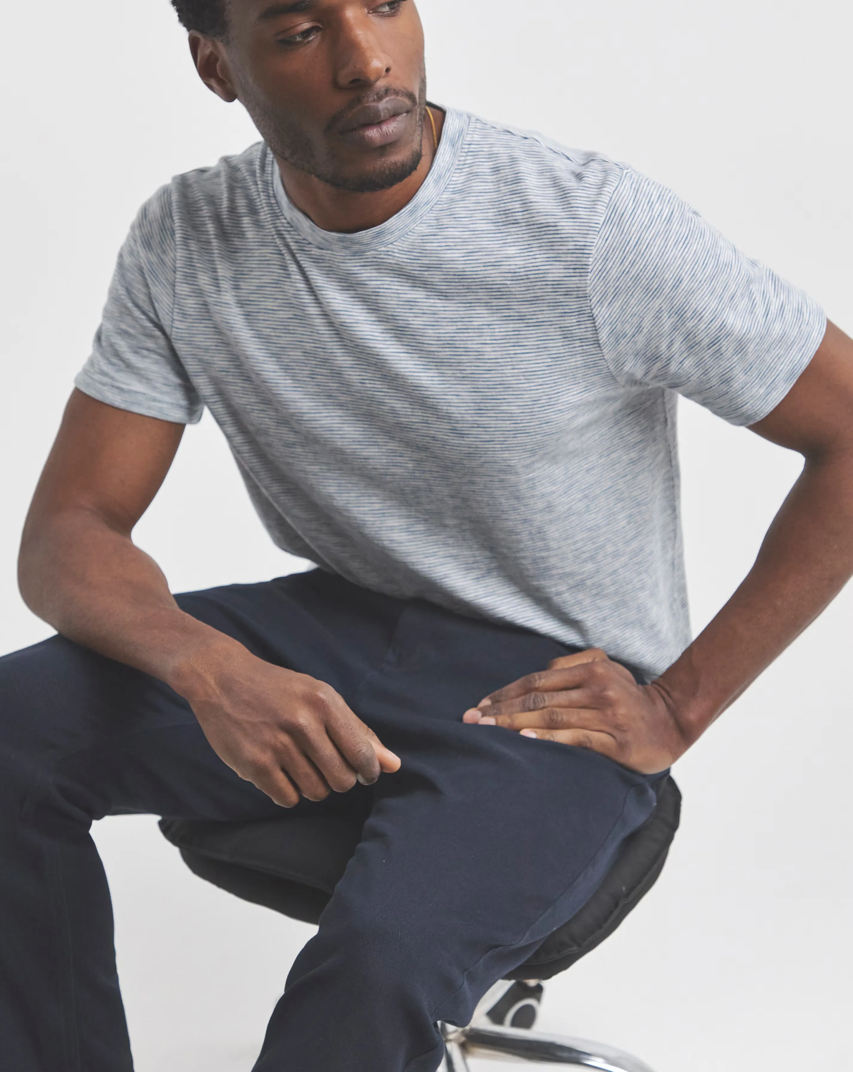 Union Navy Straight Stretch Gabardine Jeans 5 Union Navy Straight Stretch Gabardine Jeans