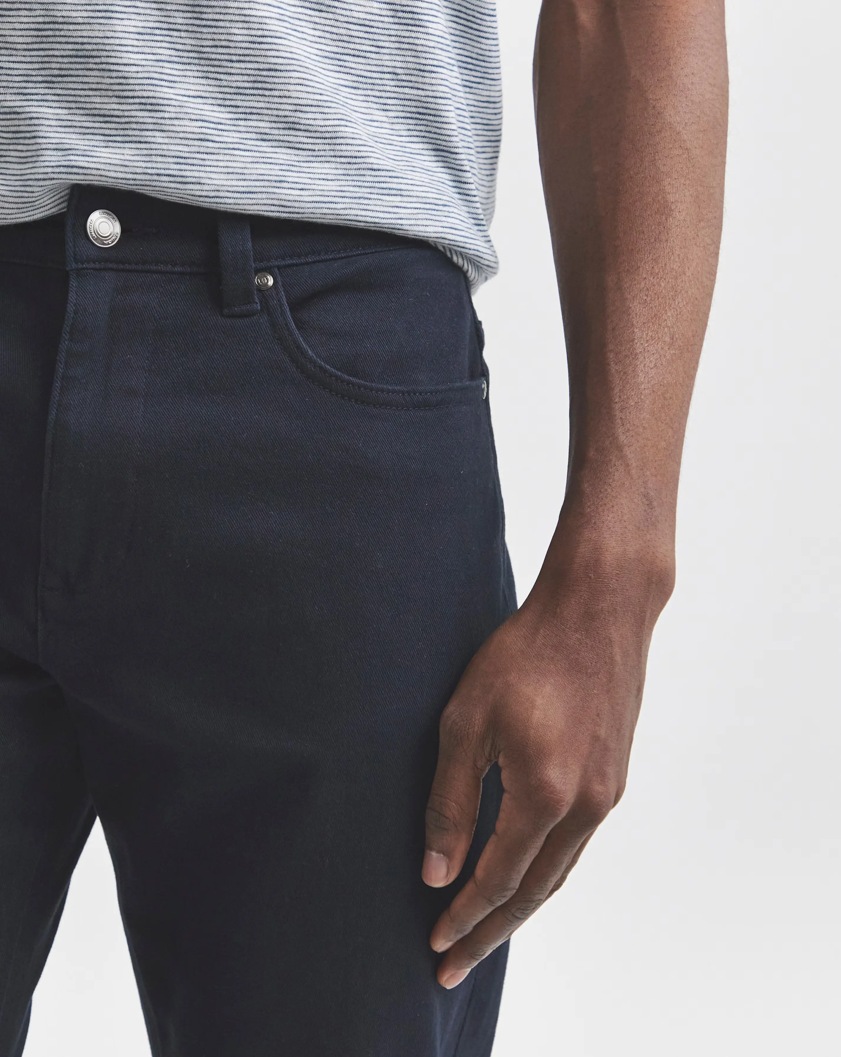 Union Navy Straight Stretch Gabardine Jeans 6 Union Navy Straight Stretch Gabardine Jeans