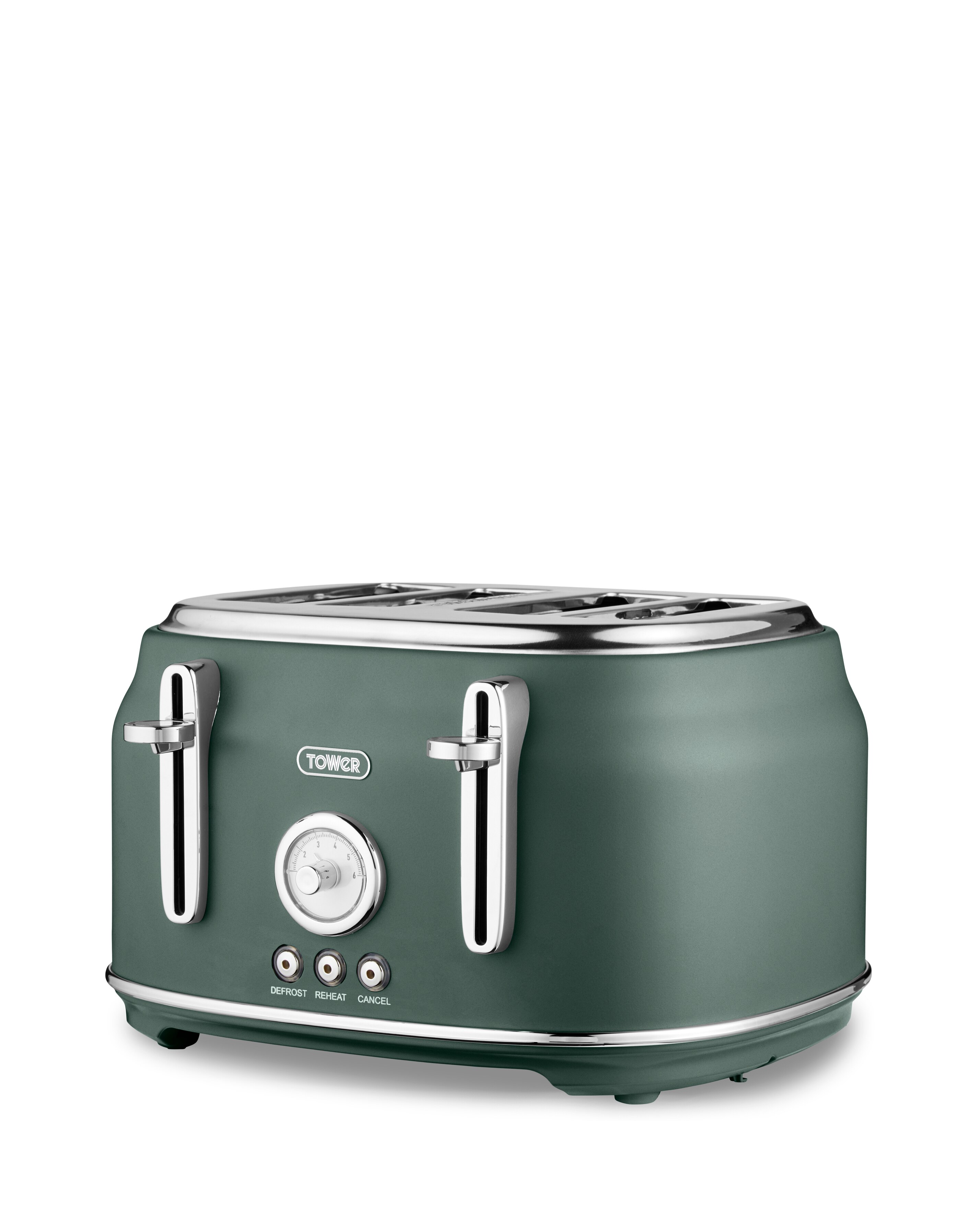 Tower Renaissance 4 Slice Green Toaster 2 Tower Renaissance 4 Slice Green Toaster