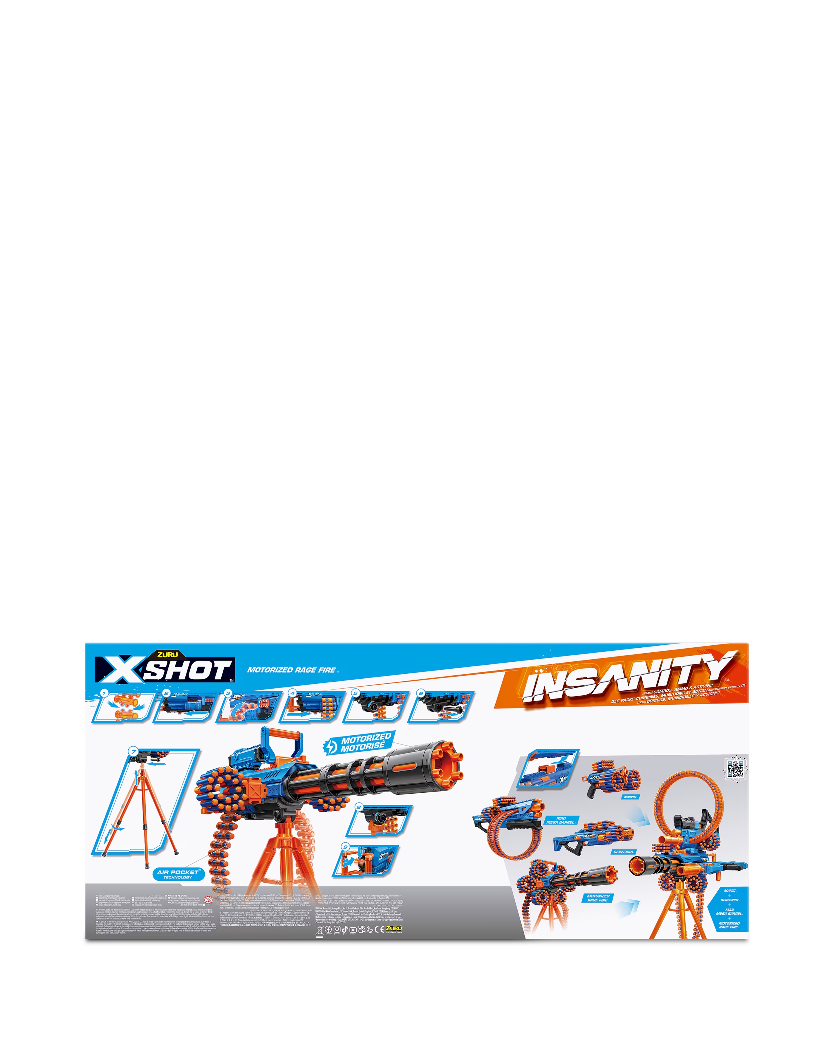 Zuru X-Shot Insanity S1 Motorized Rage Fire Gatling Gun 10 Zuru X-Shot Insanity S1 Motorized Rage Fire Gatling Gun