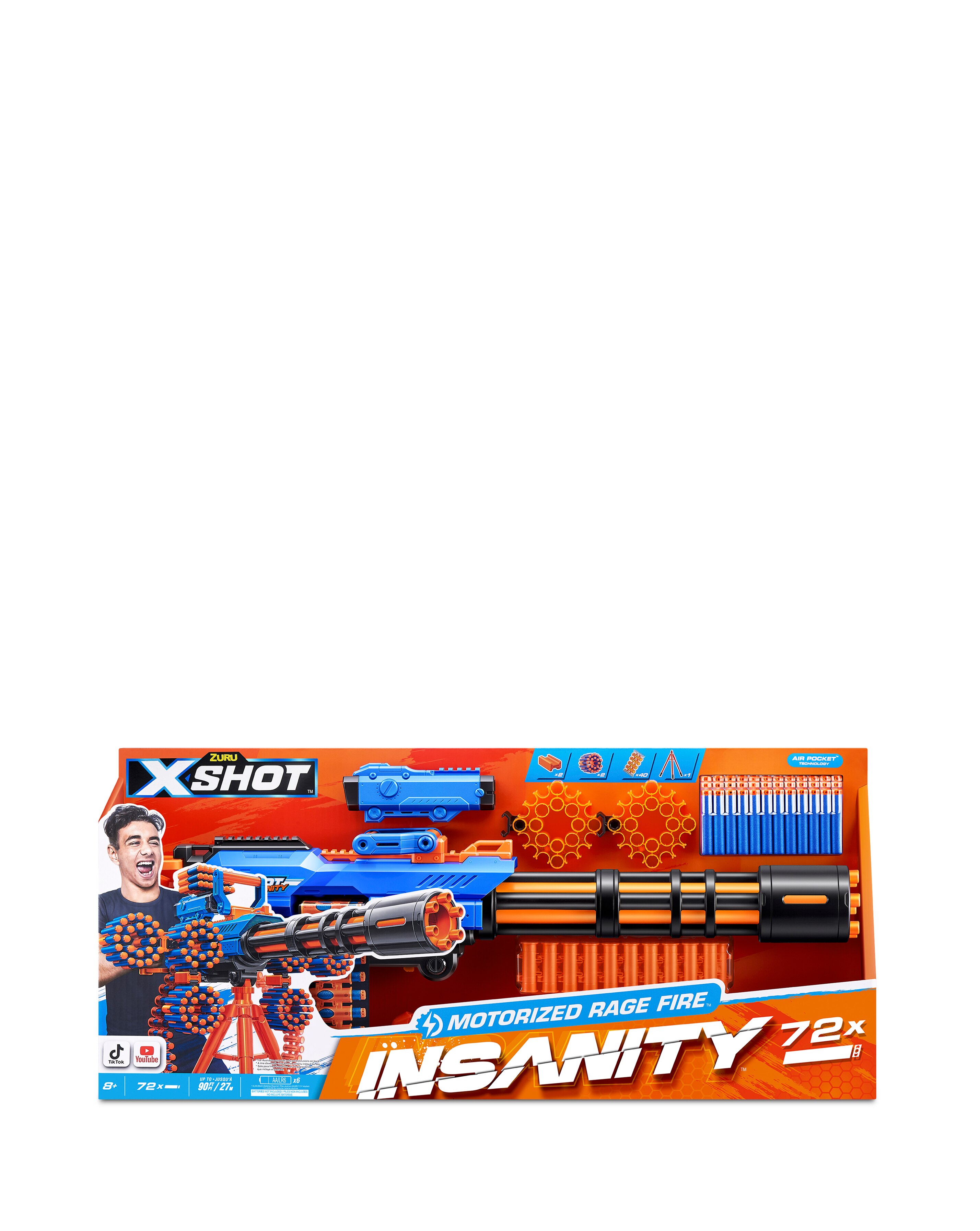Zuru X-Shot Insanity S1 Motorized Rage Fire Gatling Gun 11 Zuru X-Shot Insanity S1 Motorized Rage Fire Gatling Gun