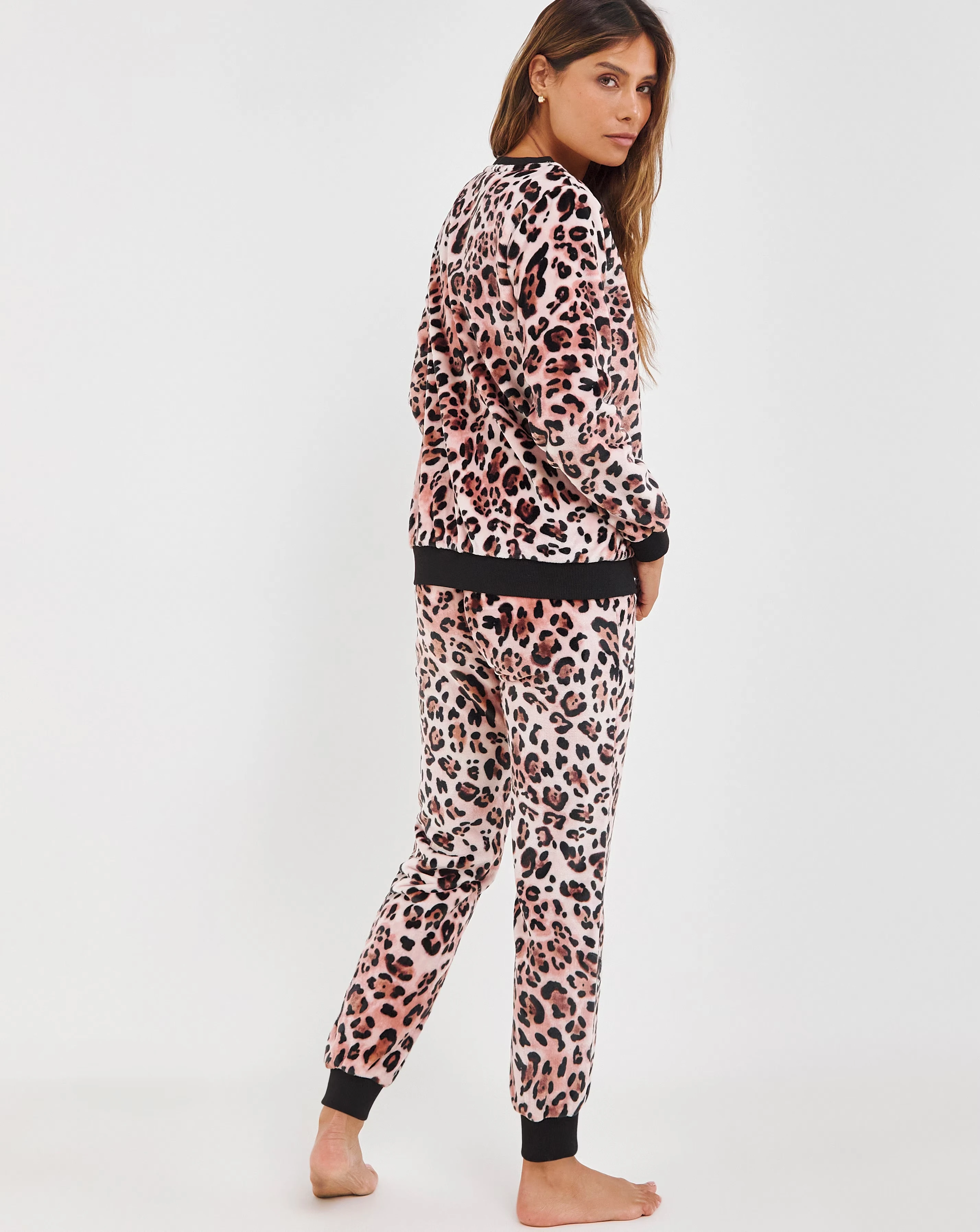 Pretty Secrets Animal Print Fleece Twosie 4 Pretty Secrets Animal Print Fleece Twosie
