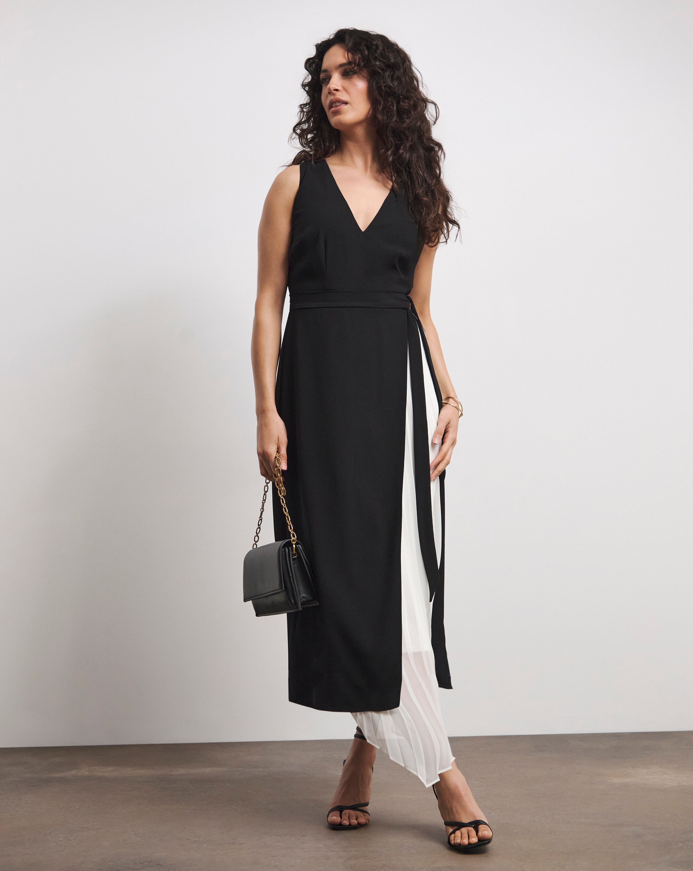 Joanna Hope Dress With Pleated Panel 1 Joanna Hope Dress With Pleated Panel