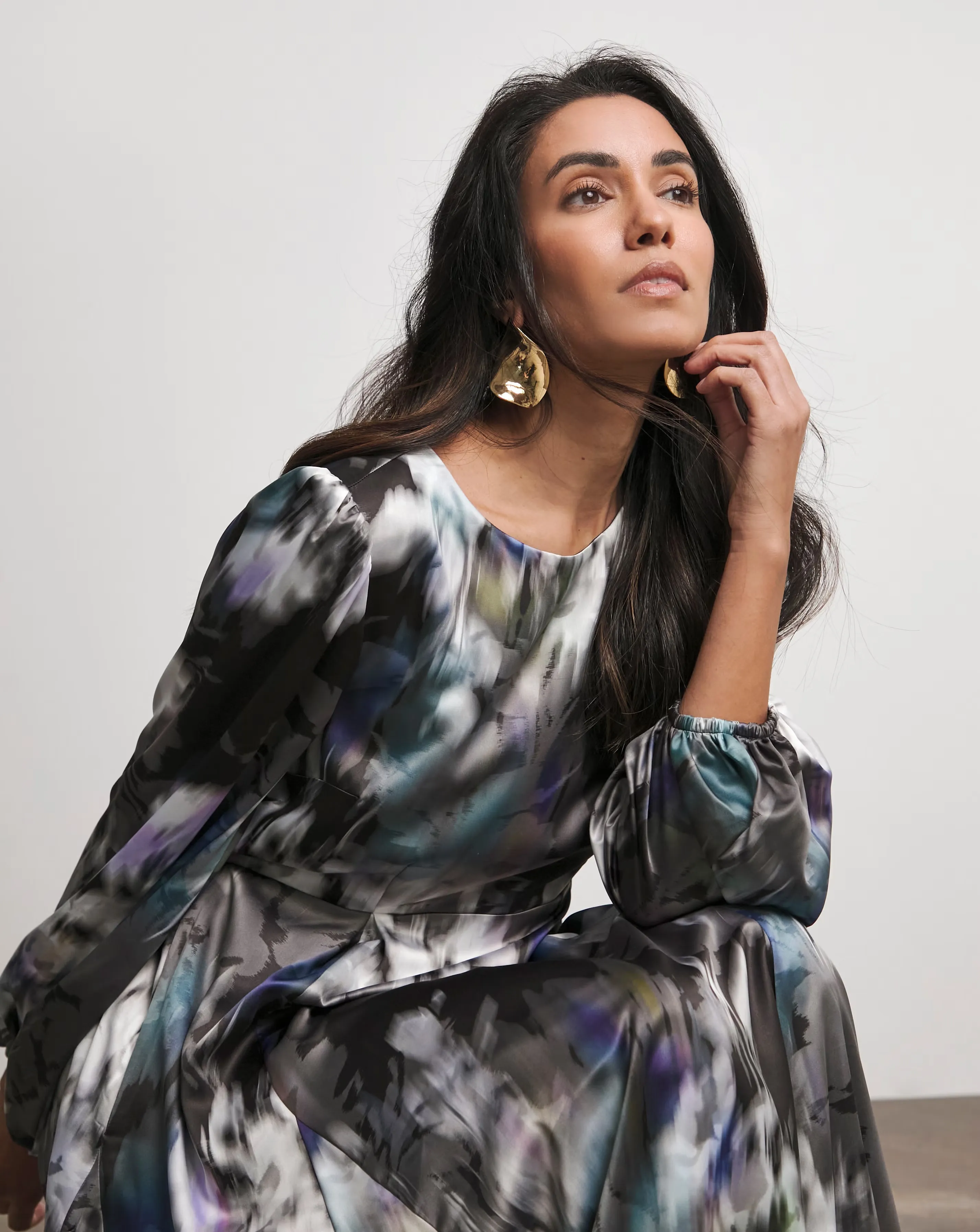 Joanna Hope Satin Maxi Dress 2 Joanna Hope Satin Maxi Dress
