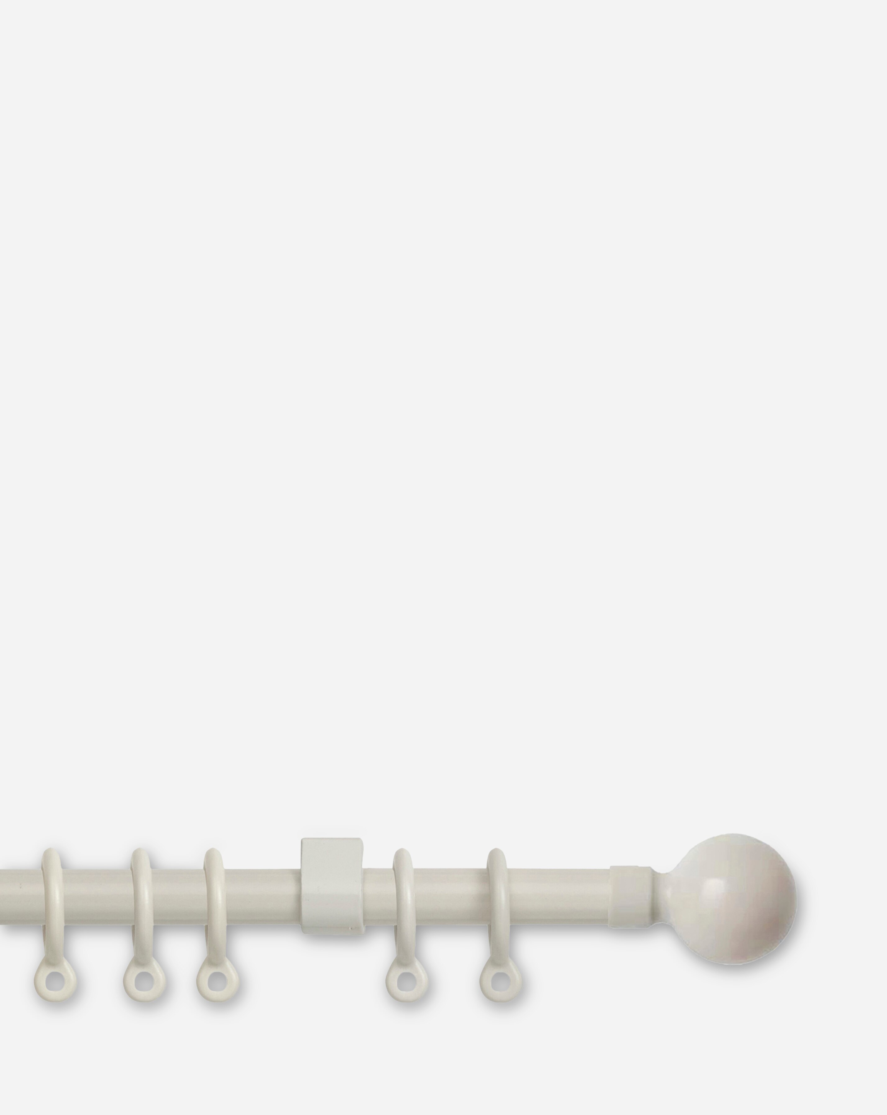 Plain 13-16mm Extendable Ball Curtain Pole 1 Plain 13-16mm Extendable Ball Curtain Pole