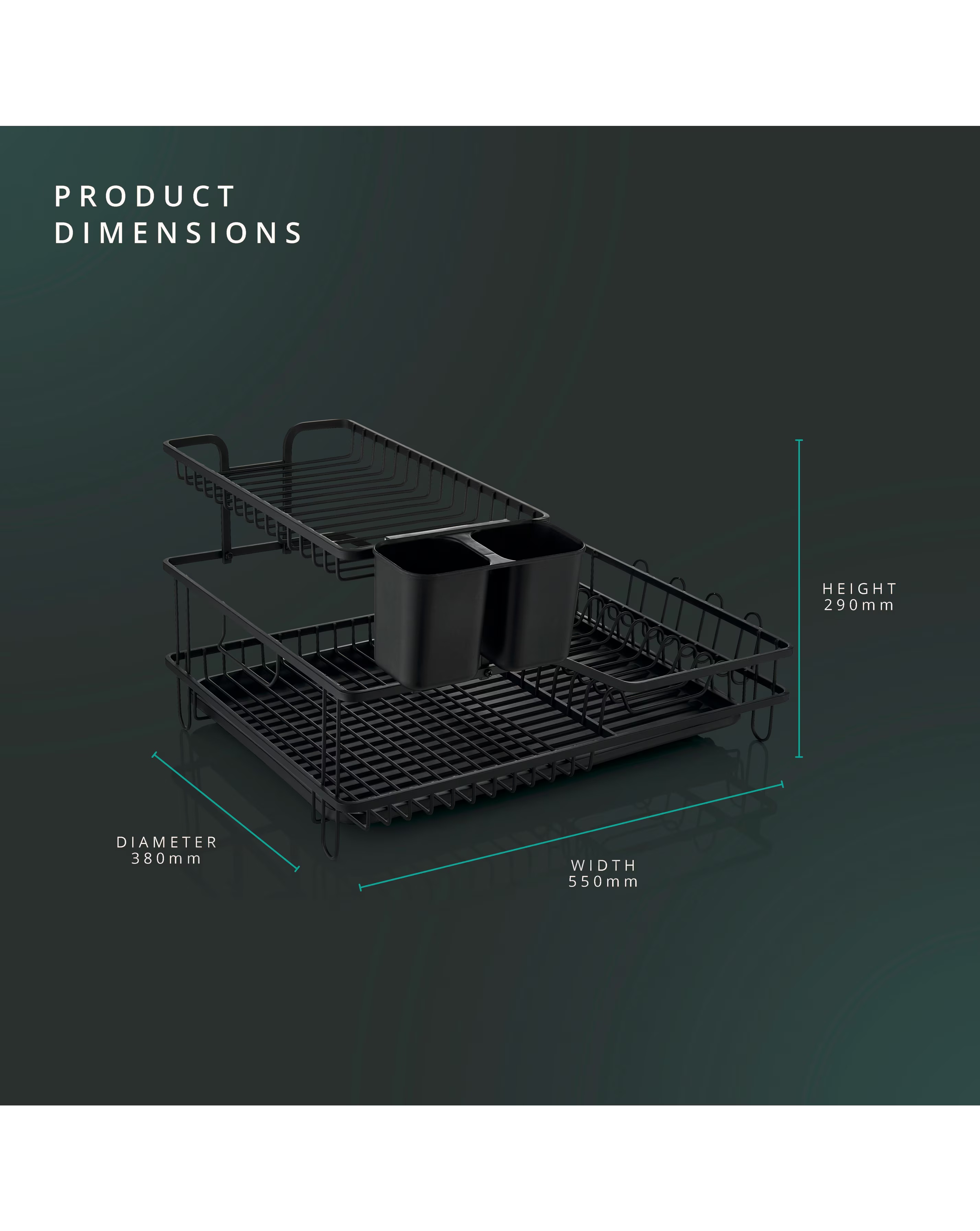 Swan Stealth 15 Plate Dish Rack 7 Swan Stealth 15 Plate Dish Rack
