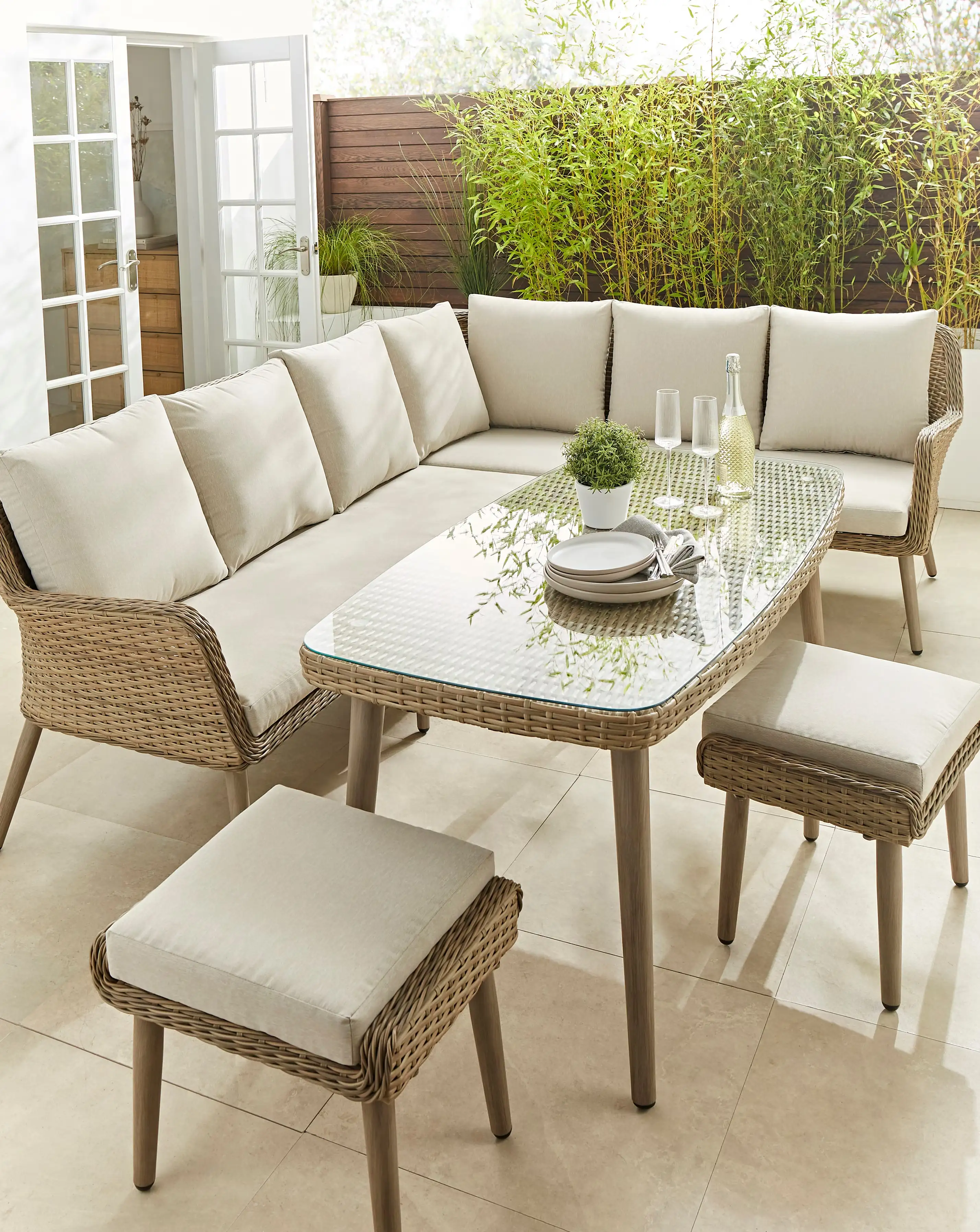 Sorrento Rattan Corner Sofa Set 1 Sorrento Rattan Corner Sofa Set