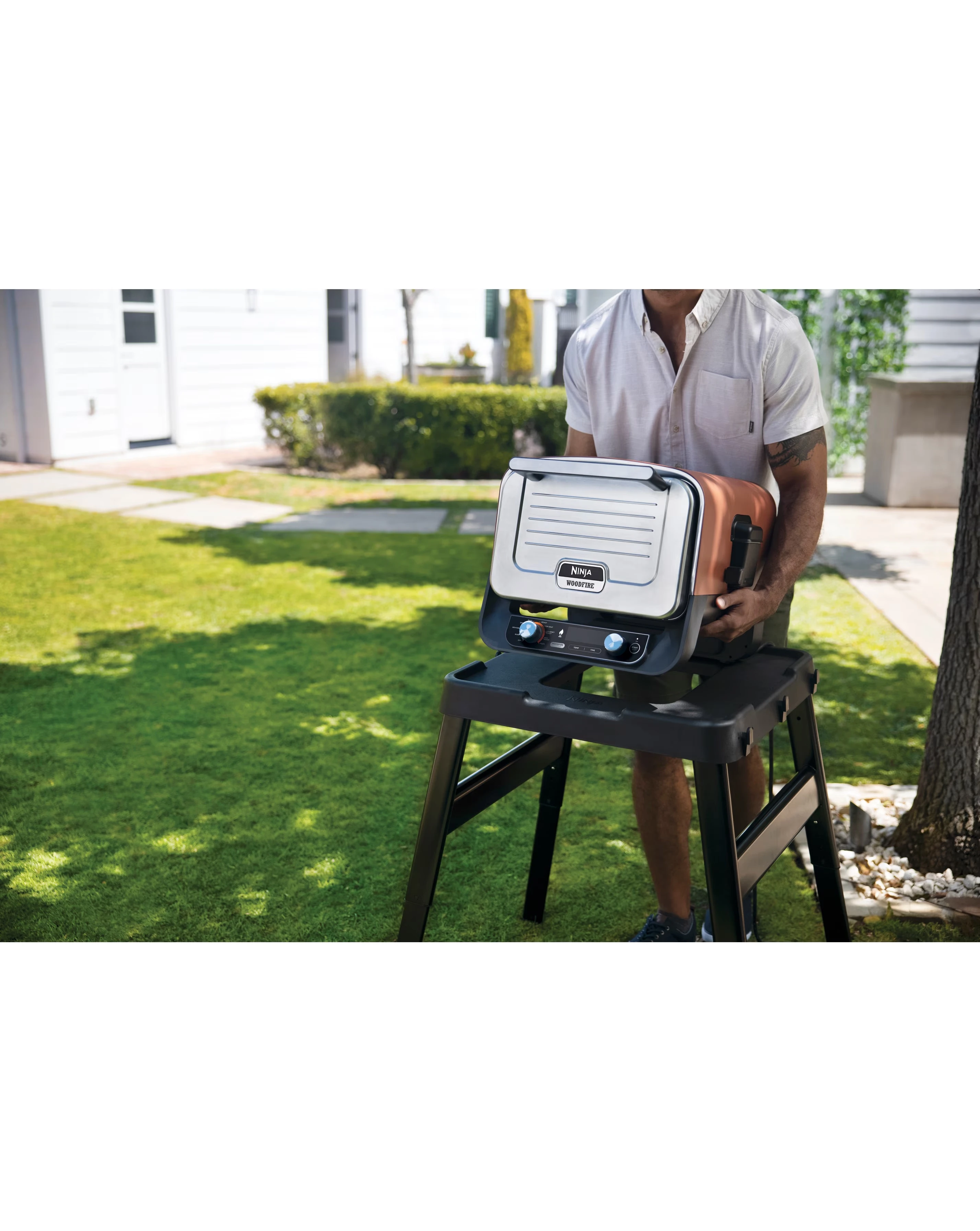 Ninja Woodfire Stand, Side Table Electric Outdoor Oven & BBQ Stand 3 Ninja Woodfire Stand, Side Table Electric Outdoor Oven & BBQ Stand