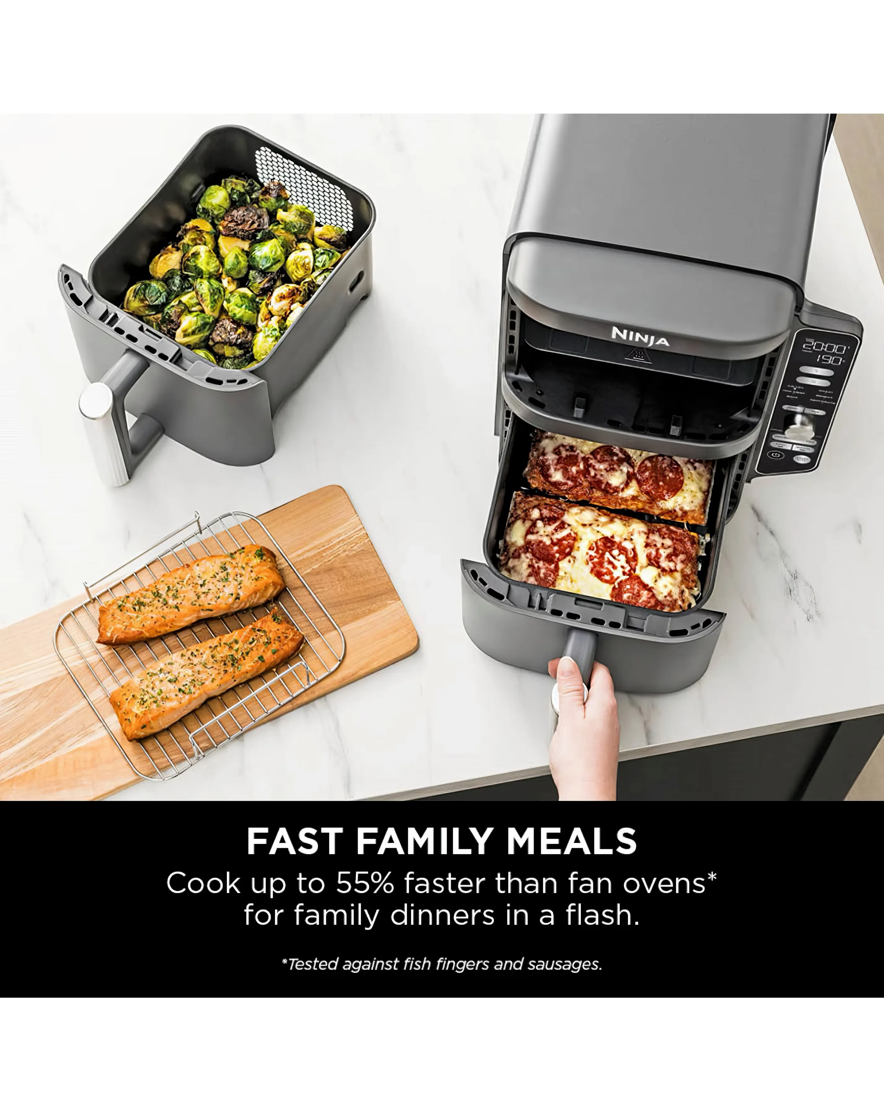 Ninja Max SL400UK Stacked 9.5L Air Fryer 3 Ninja Max SL400UK Stacked 9.5L Air Fryer