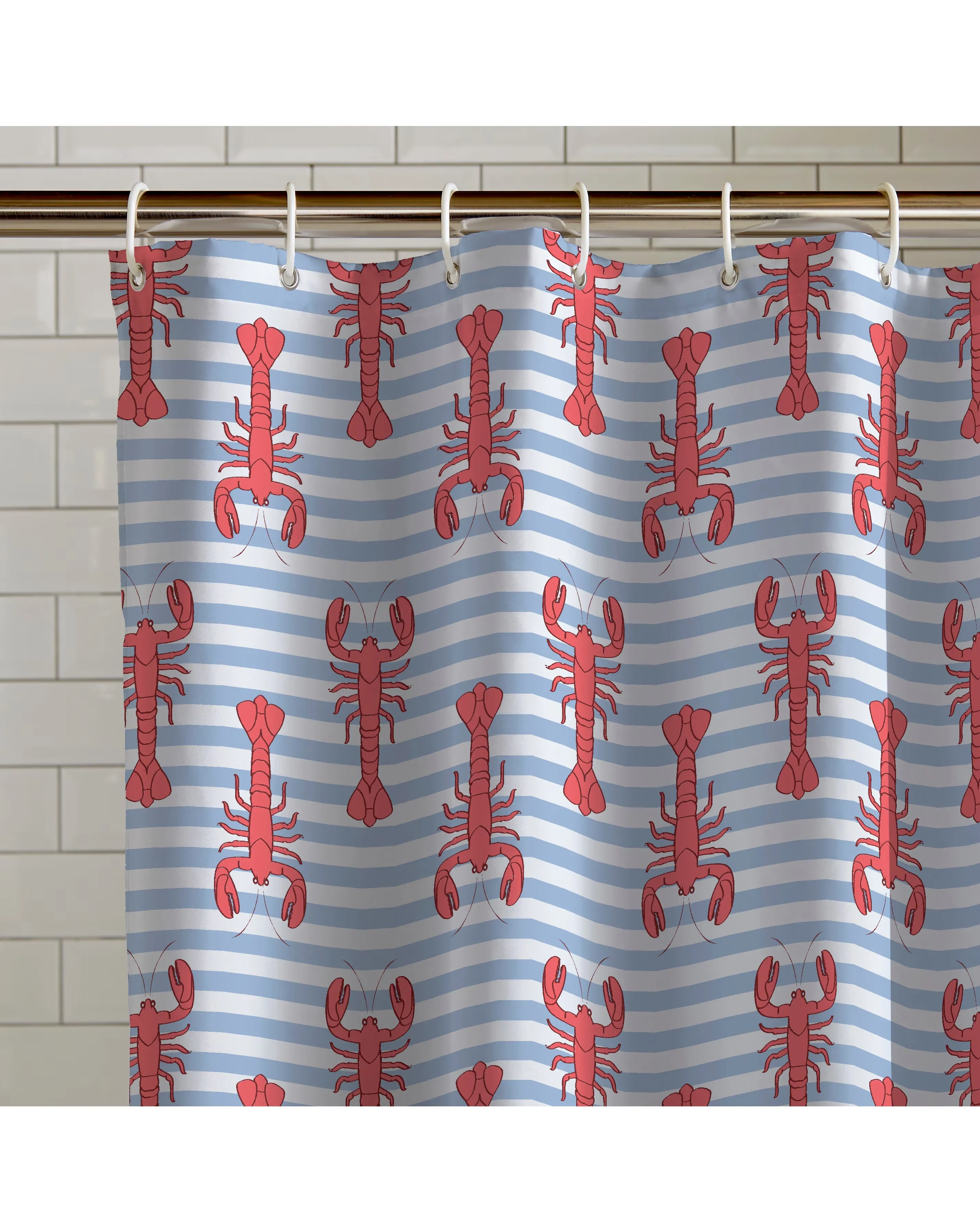 Catherine Lansfield Lobster Shower Curtain 3 Catherine Lansfield Lobster Shower Curtain