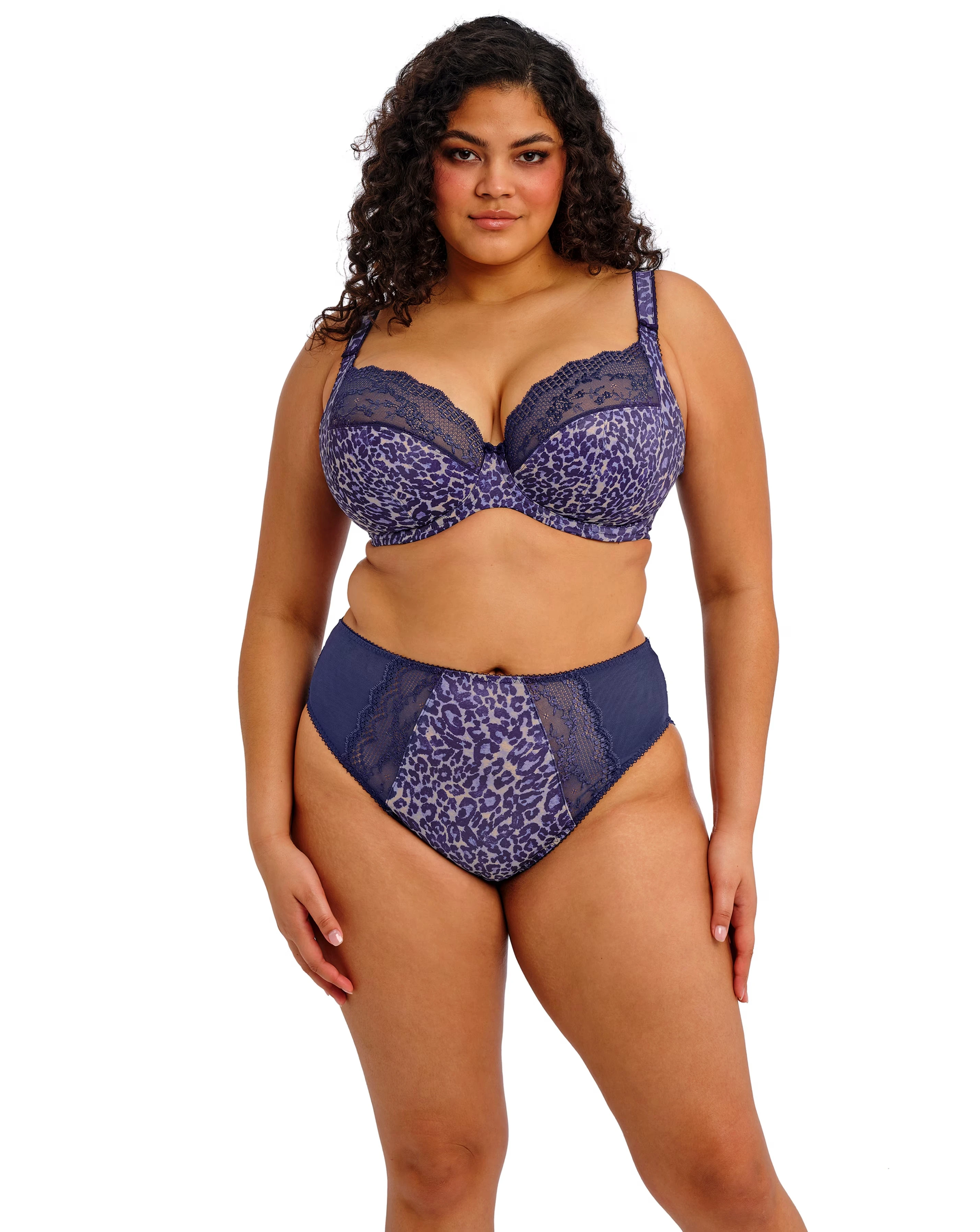 Elomi Lucie High Leg Knicker Midnight