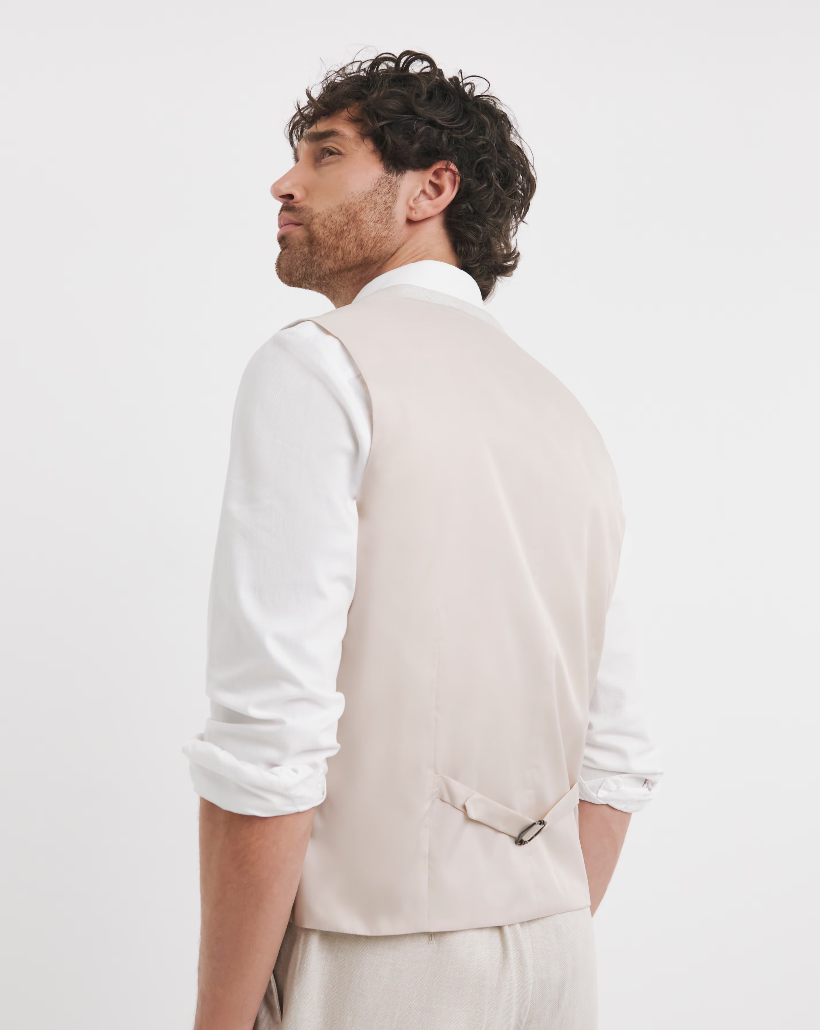Linen Blend Waistcoat 3 Linen Blend Waistcoat