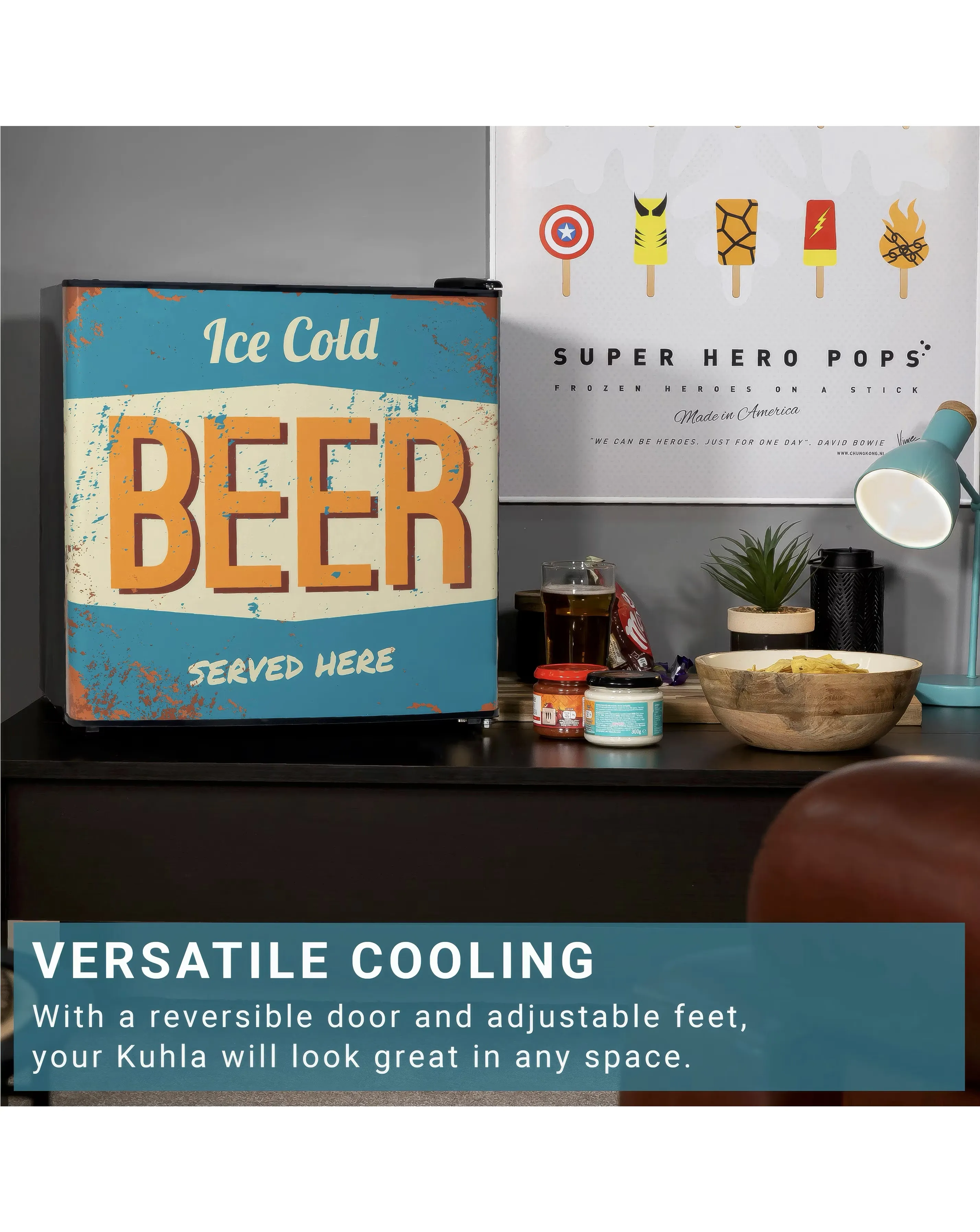 Kuhla KTTF0E6B-1011 Beer Sign Table Top Mini Fridge 7 Kuhla KTTF0E6B-1011 Beer Sign Table Top Mini Fridge